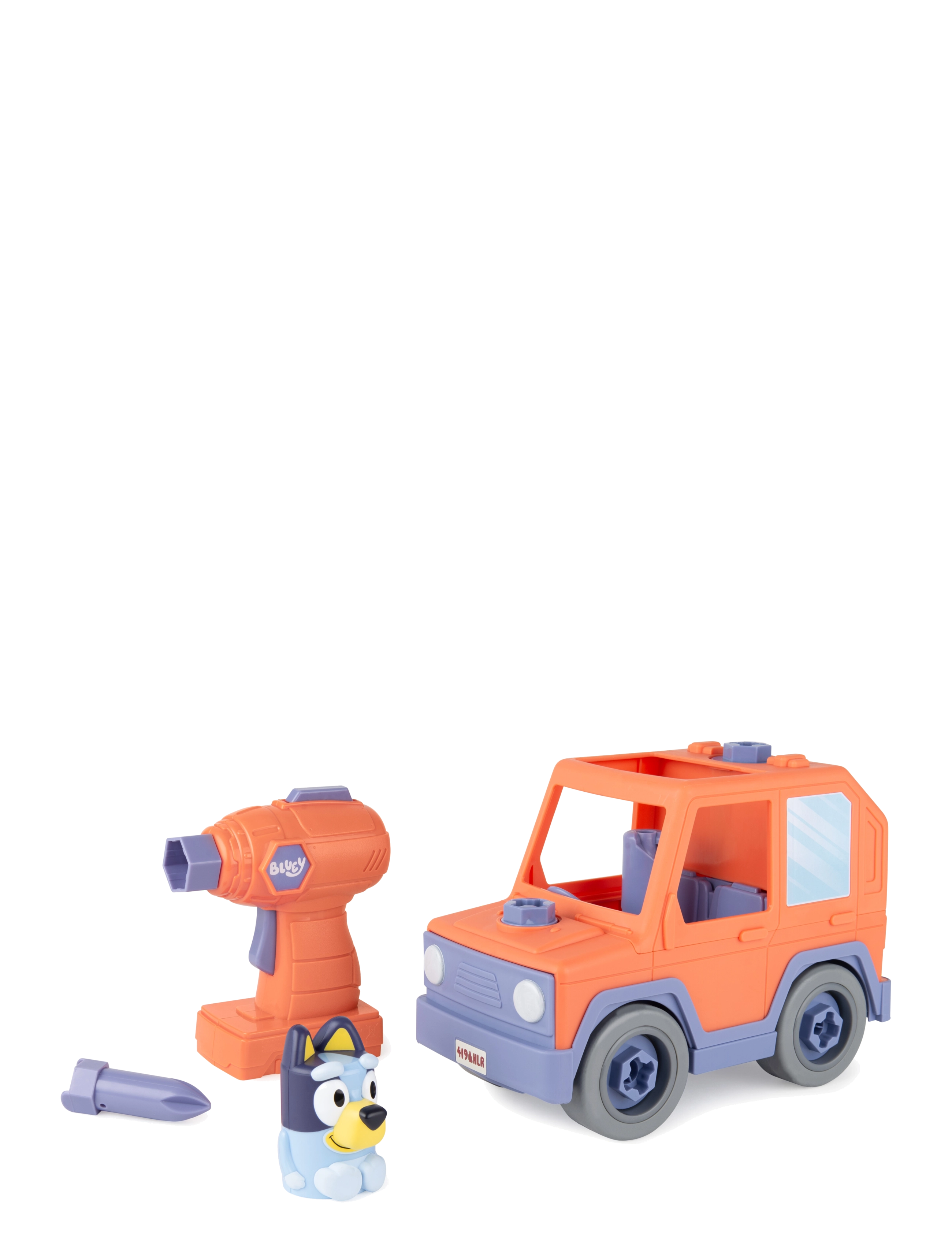 Bluey - Bluey Build A Buddy Motorized Car & Drill - leksaksbilar - multi - 2