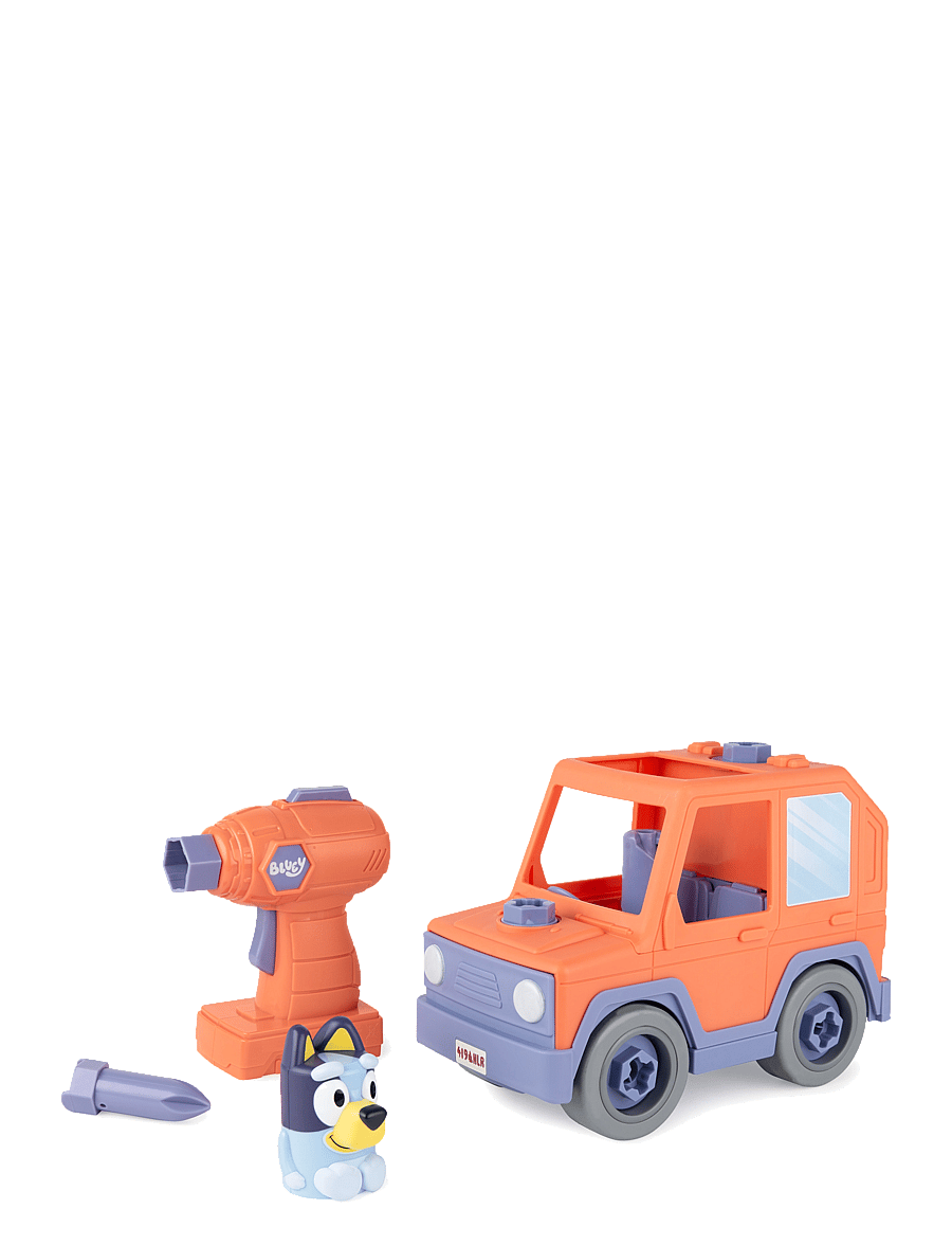Bluey - Bluey Build A Buddy Motorized Car & Drill - leksaksbilar - multi - 2