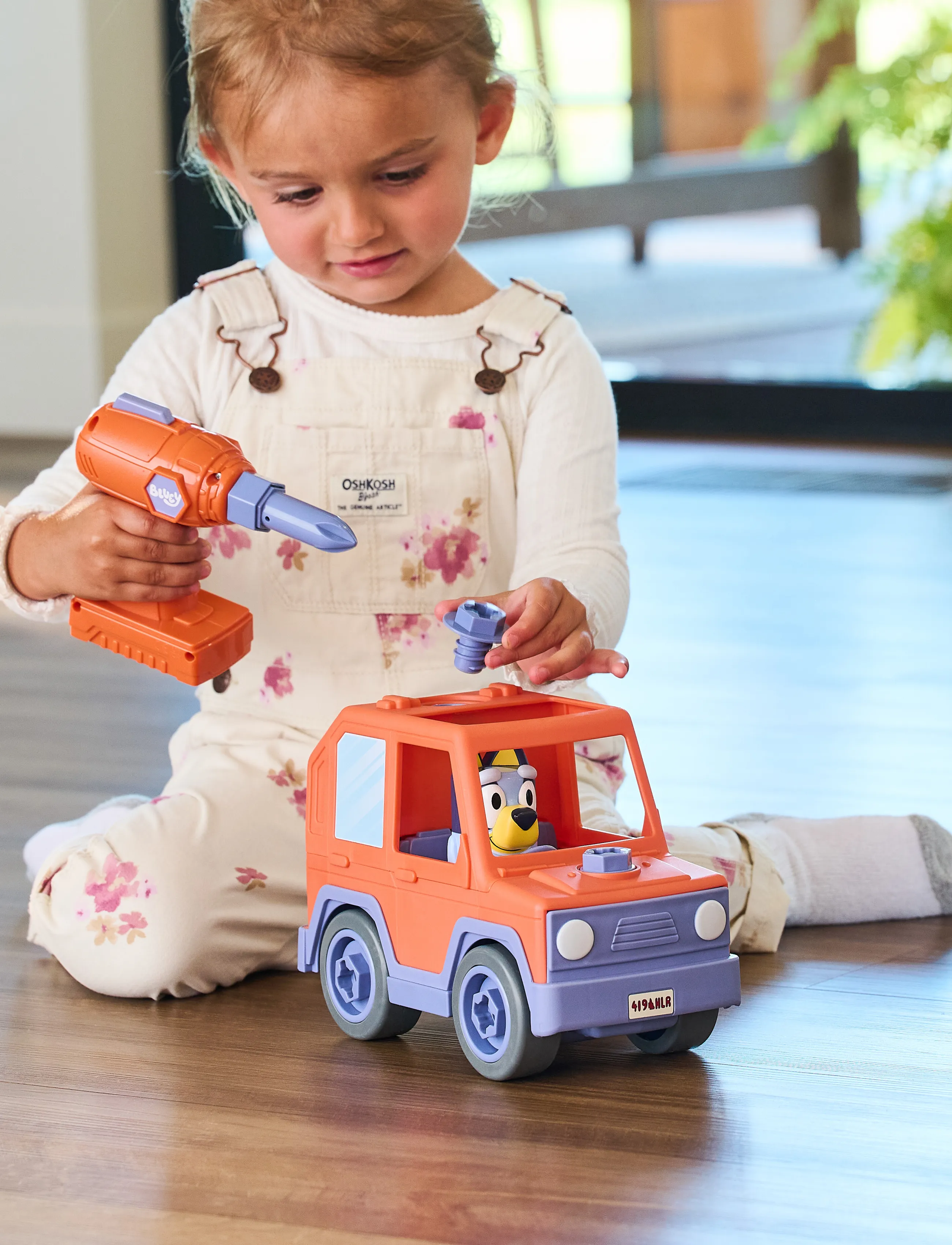 Bluey - Bluey Build A Buddy Motorized Car & Drill - leksaksbilar - multi - 0