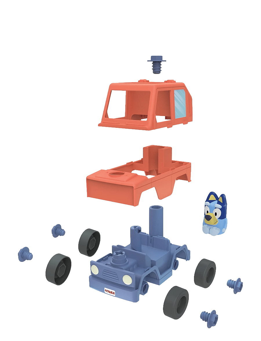 Bluey - Bluey Build A Buddy Motorized Car & Drill - leksaksbilar - multi - 4