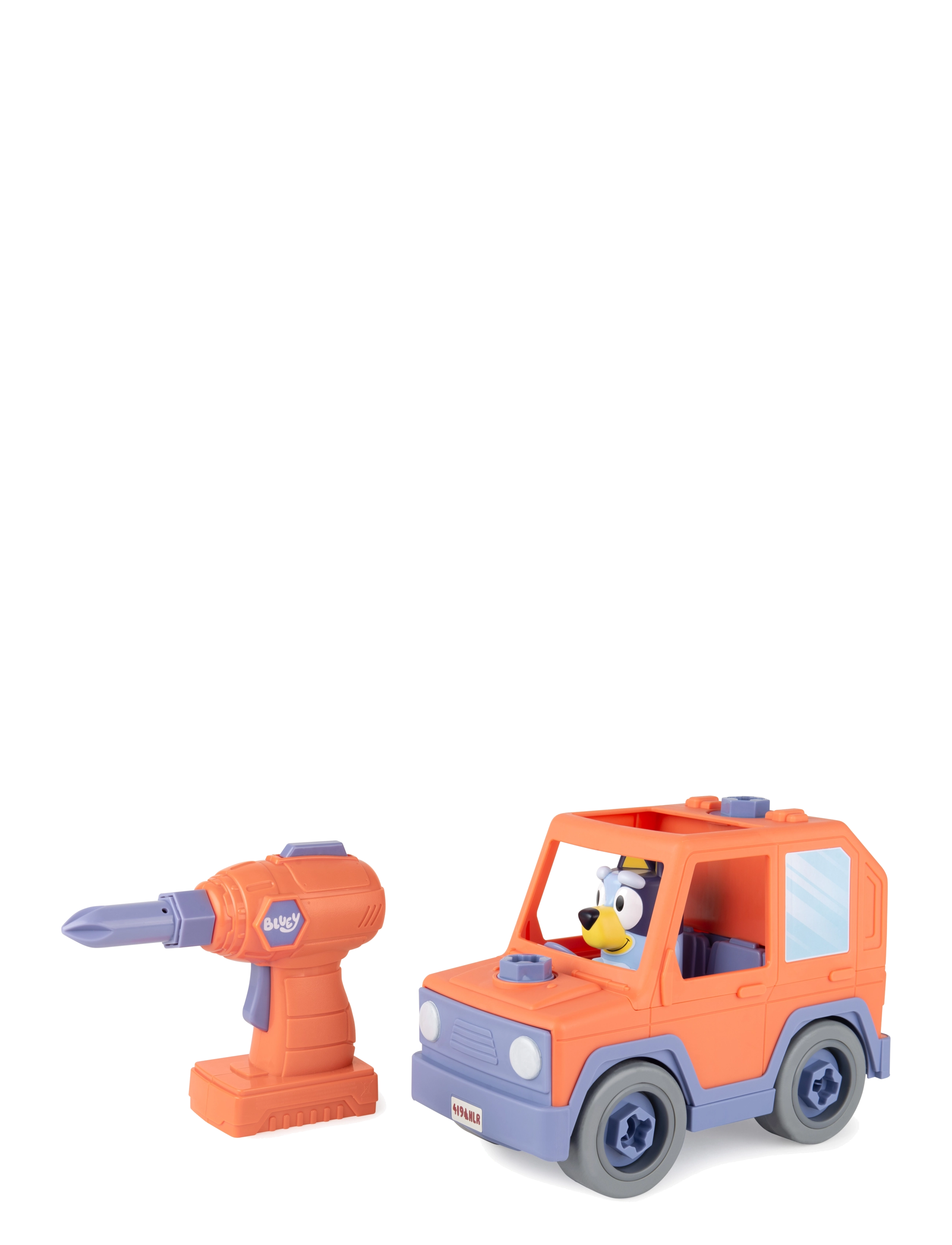 Bluey - Bluey Build A Buddy Motorized Car & Drill - leksaksbilar - multi - 5