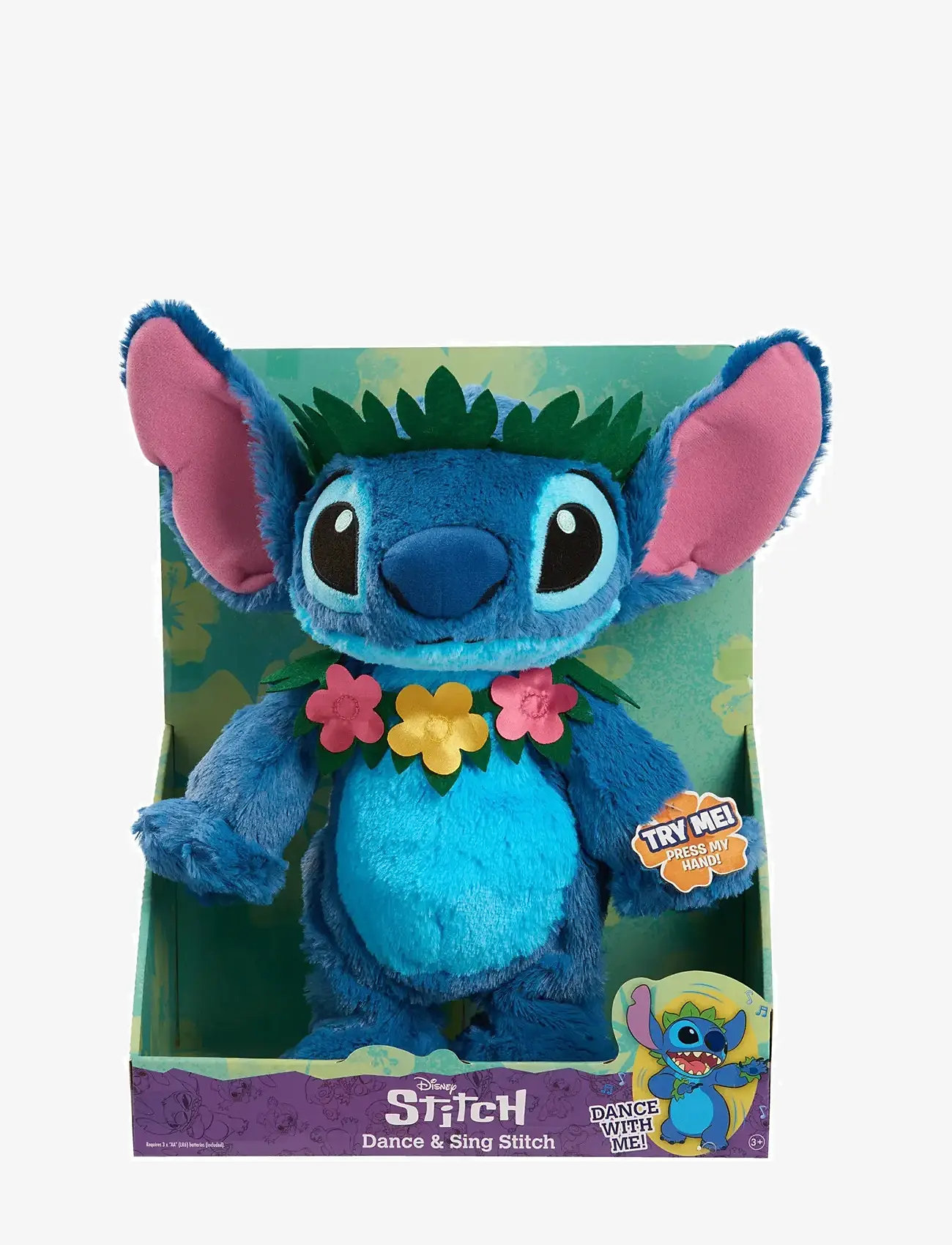 Lilo & Stitch - Disney Stitch Dance & Sing Feature Plush 38 cm - tøjdyr - muti - 3