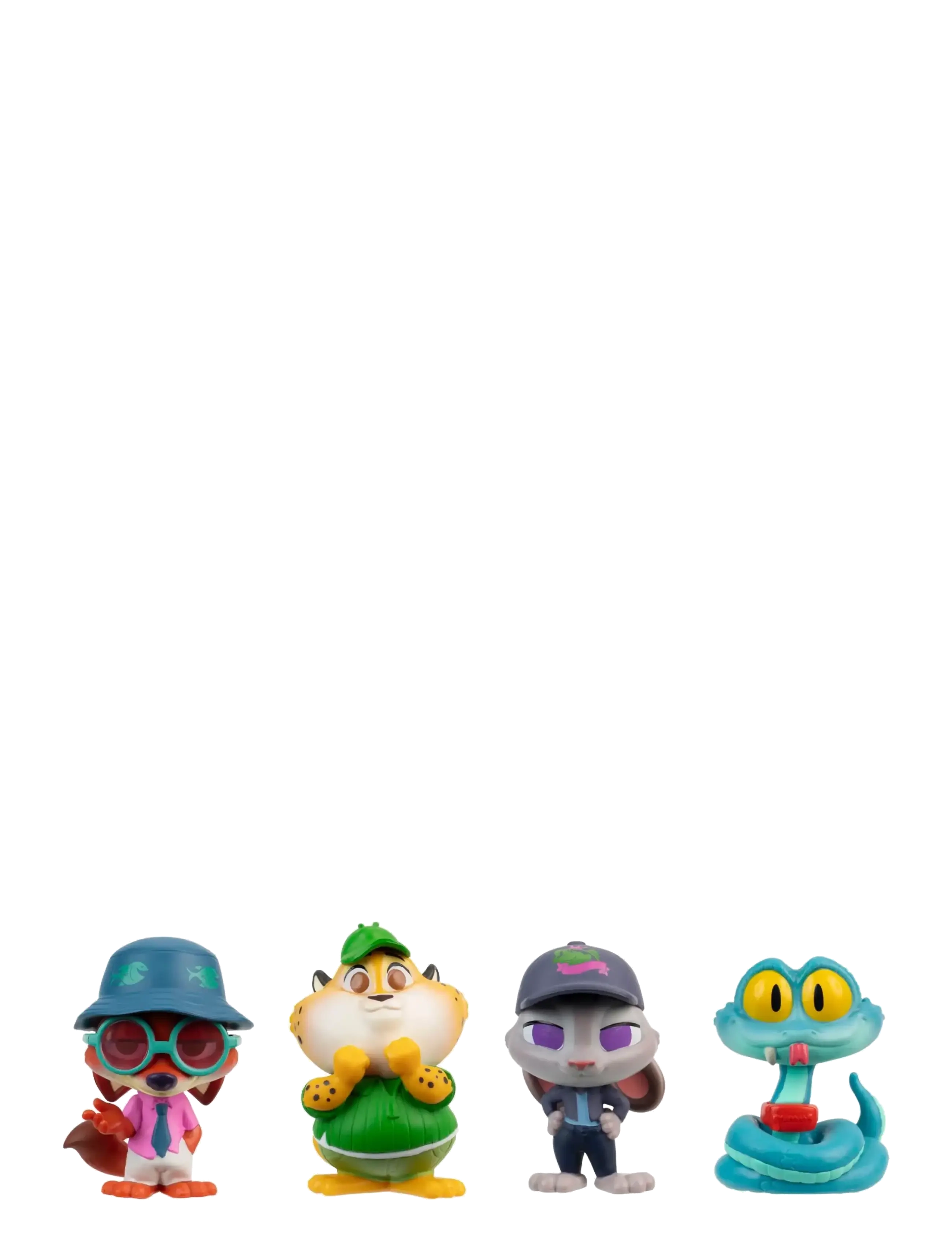 Zootropolis Tiny Tails Figure 5 Pack 4 Cm, Movies & Fairy Tale Characters, Multi/mønstret, Str: ONE SIZE