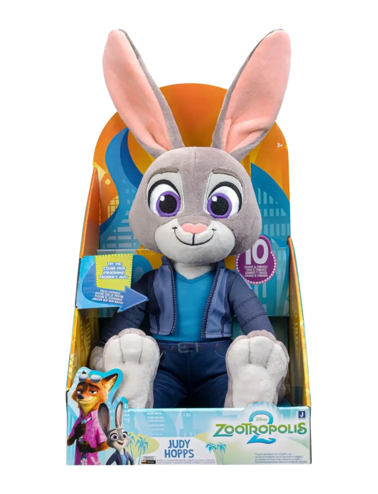 MAKI Zootropolis Feature Plush 35 CM - Judy Hopps - Alla hjärtans dag - MUTI / grey