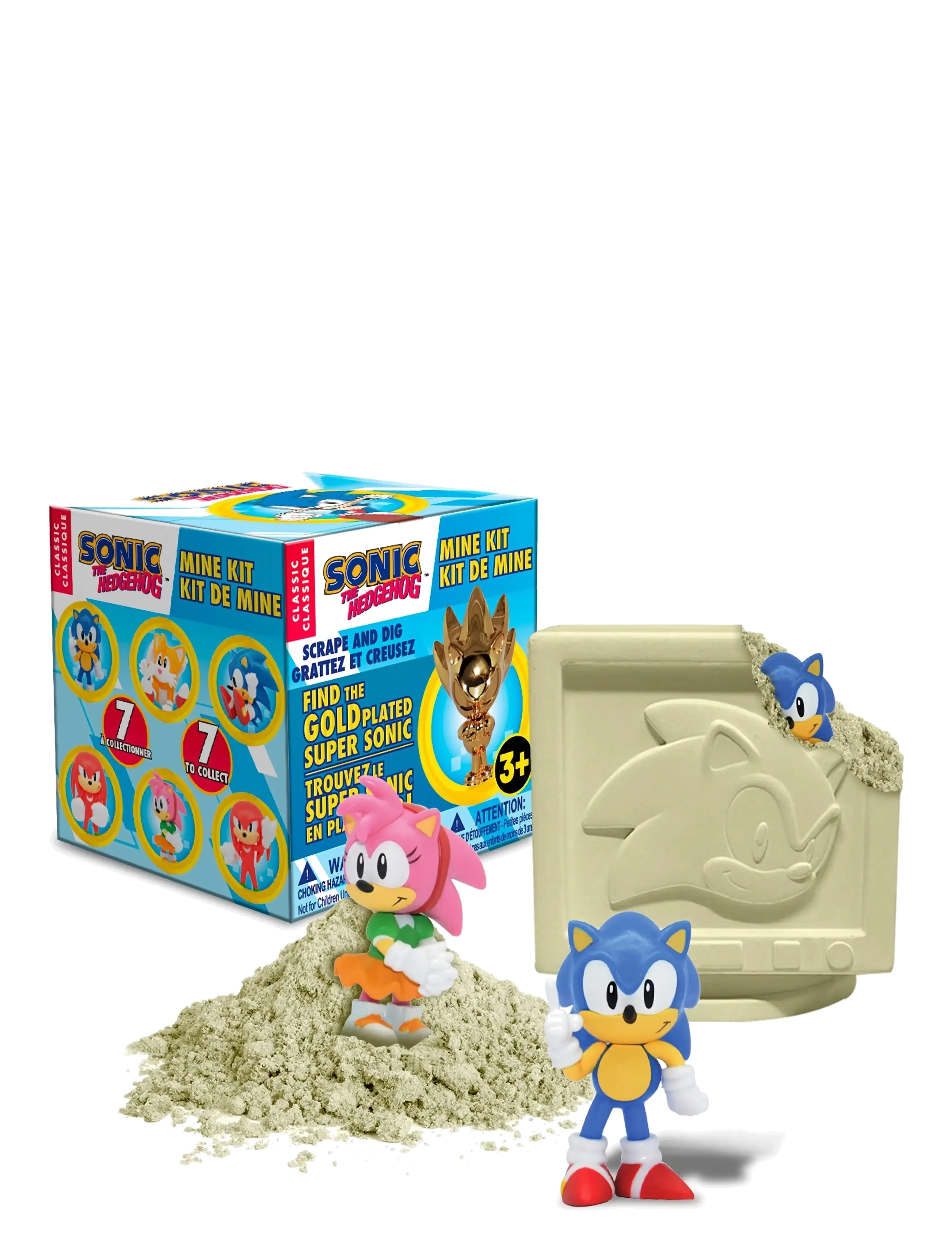 MAKI Sonic Mine Kit 8Cm Asst., Børn, Action Figures, Multi/mønstret, Str: ONE SIZE