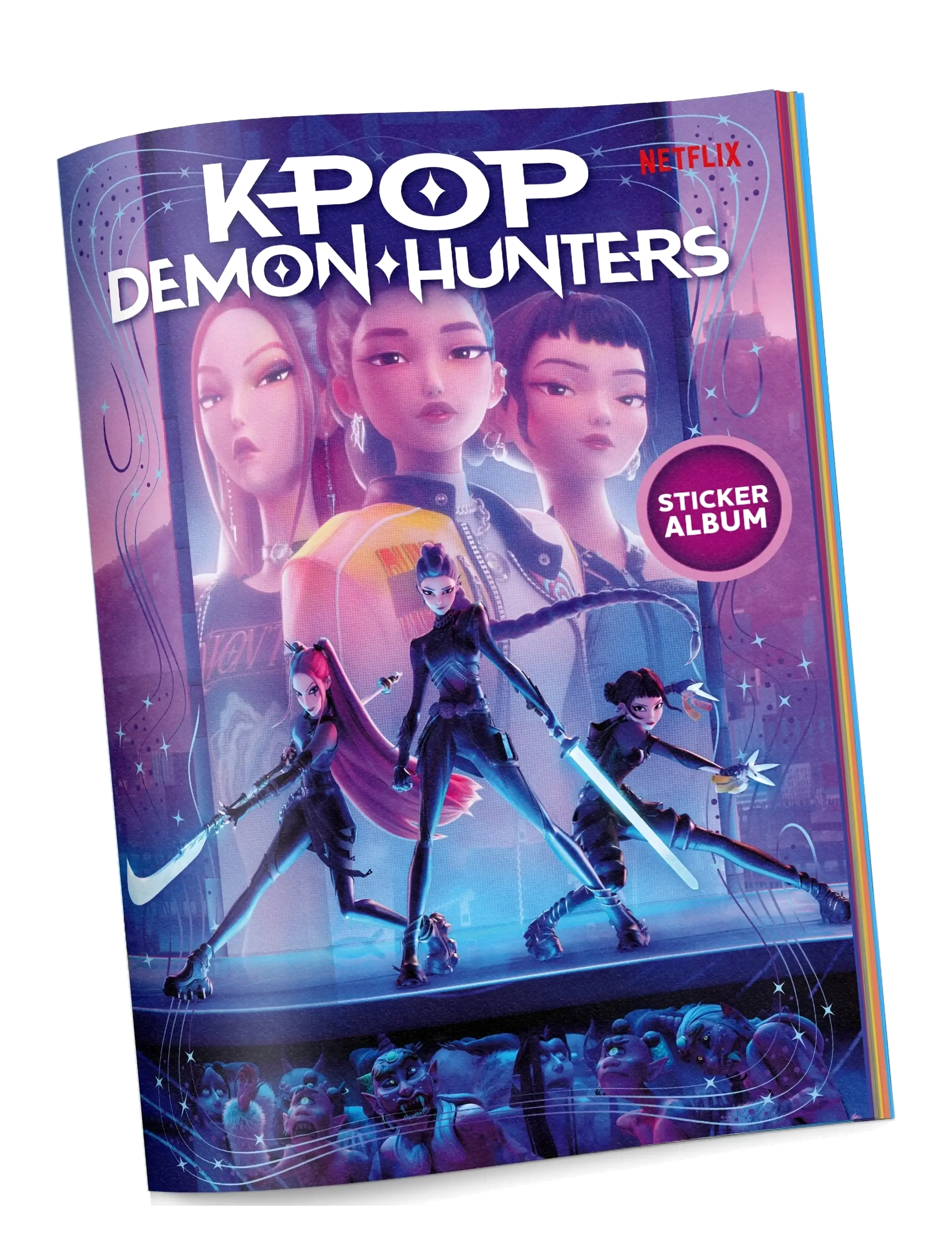 Demon Hunters KPDH Sticker Album + 2 Blind Bags DK/NO - Under 100 kr - MULTI / multi