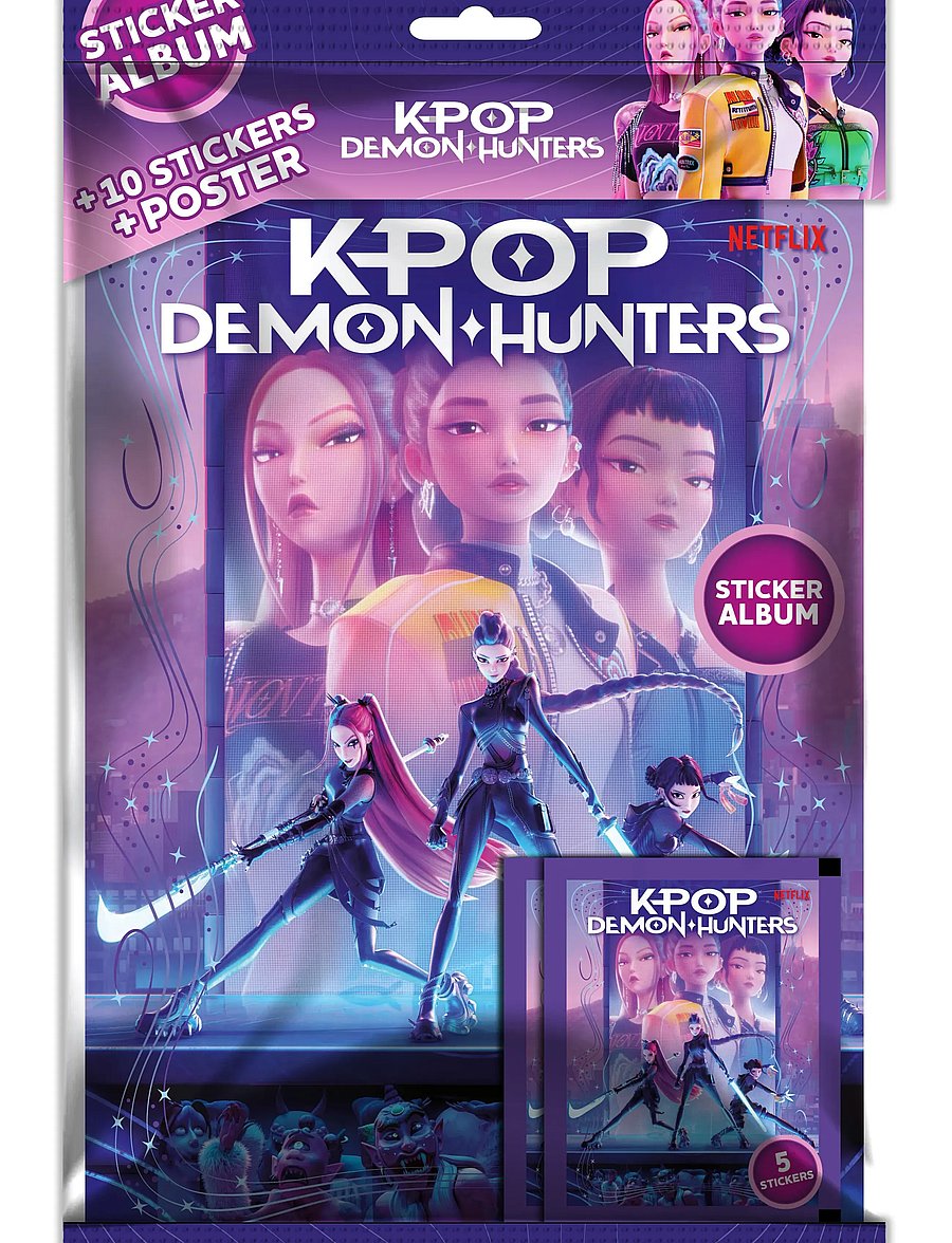 Demon Hunters - KPDH Sticker Album + 2 Blind Bags DK/NO - klistermærker - multi - 0