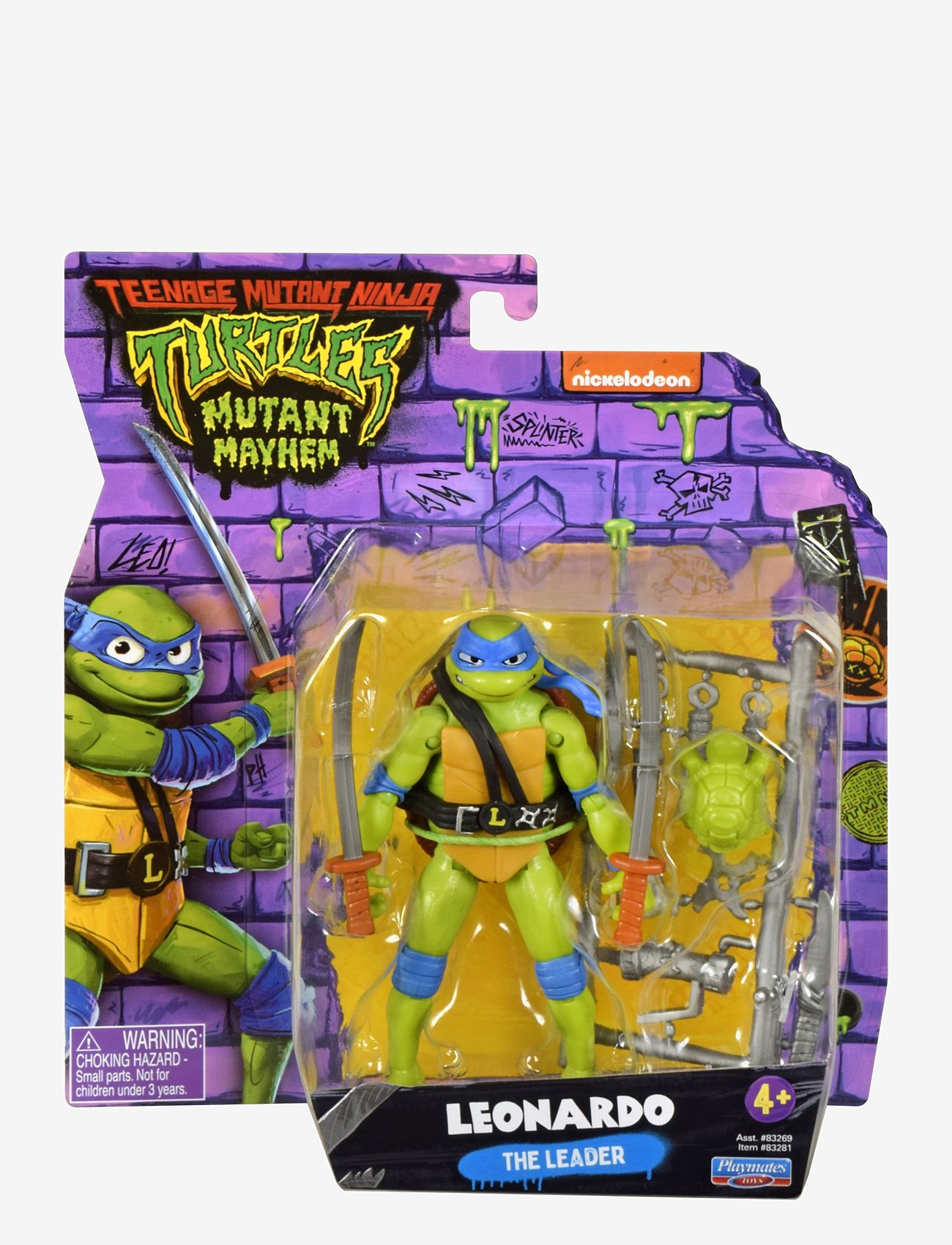Ninja Turtles - Turtles Mutant Mayhem Basic Figures Leonardo - actionfigurer - multi - 0