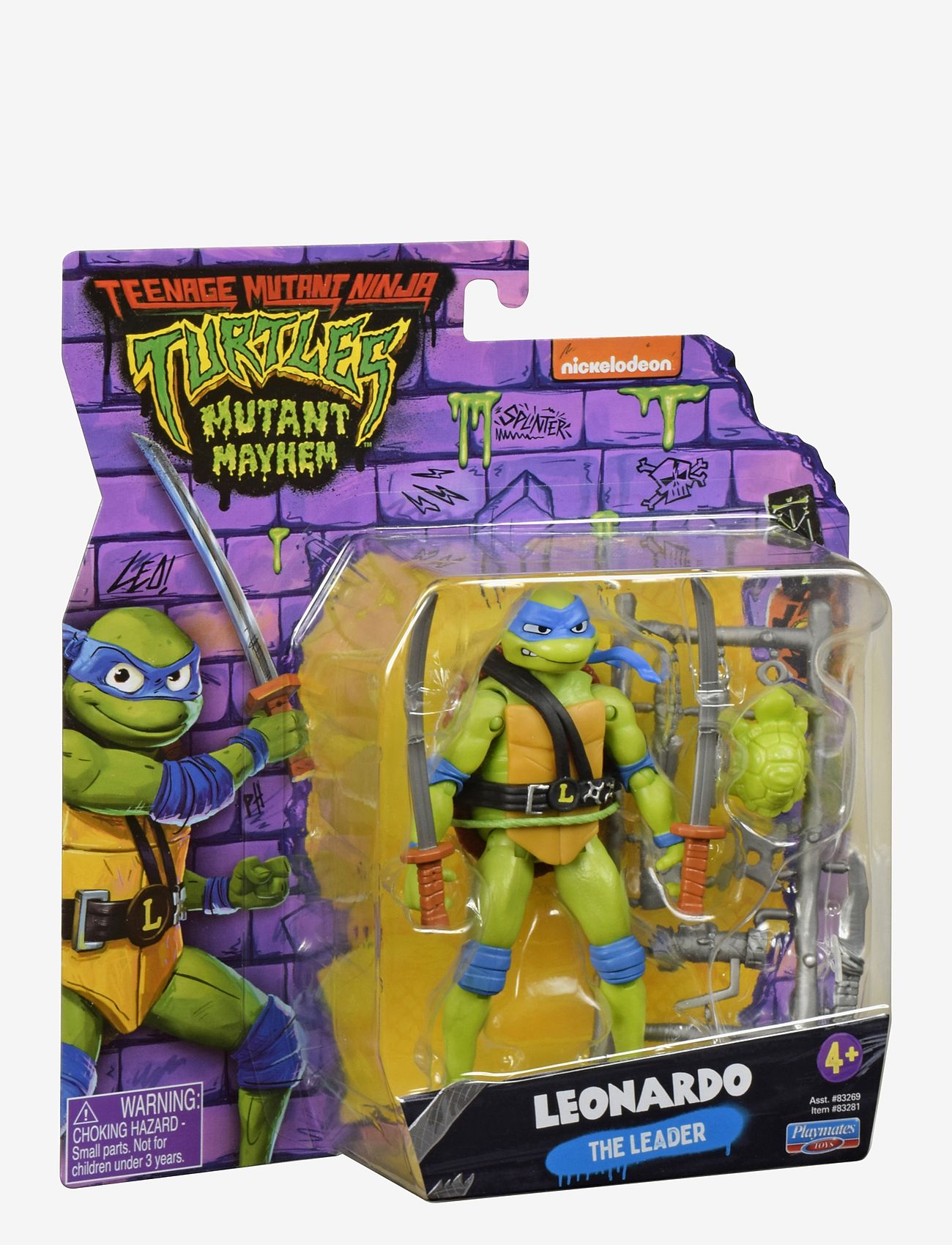 Ninja Turtles - Turtles Mutant Mayhem Basic Figures Leonardo - actionfigurer - multi - 3