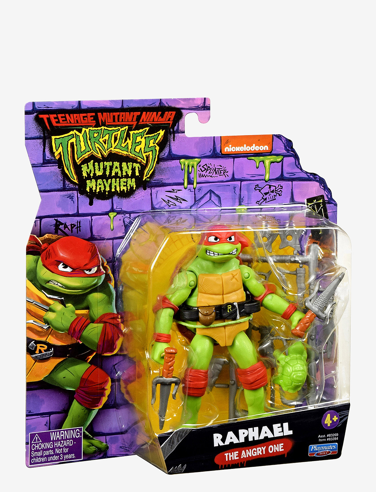 Ninja Turtles - Turtles Mutant Mayhem Basic Figures Raphael - actionfigurer - multi - 4