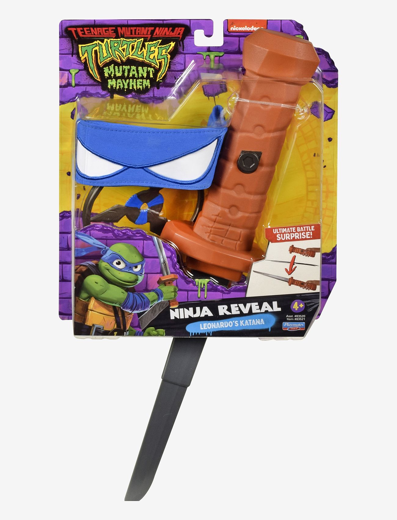 Ninja Turtles - Turtles Mutant Mayhem Basic Roleplay Leonardo - kostumetilbehør - multi - 0