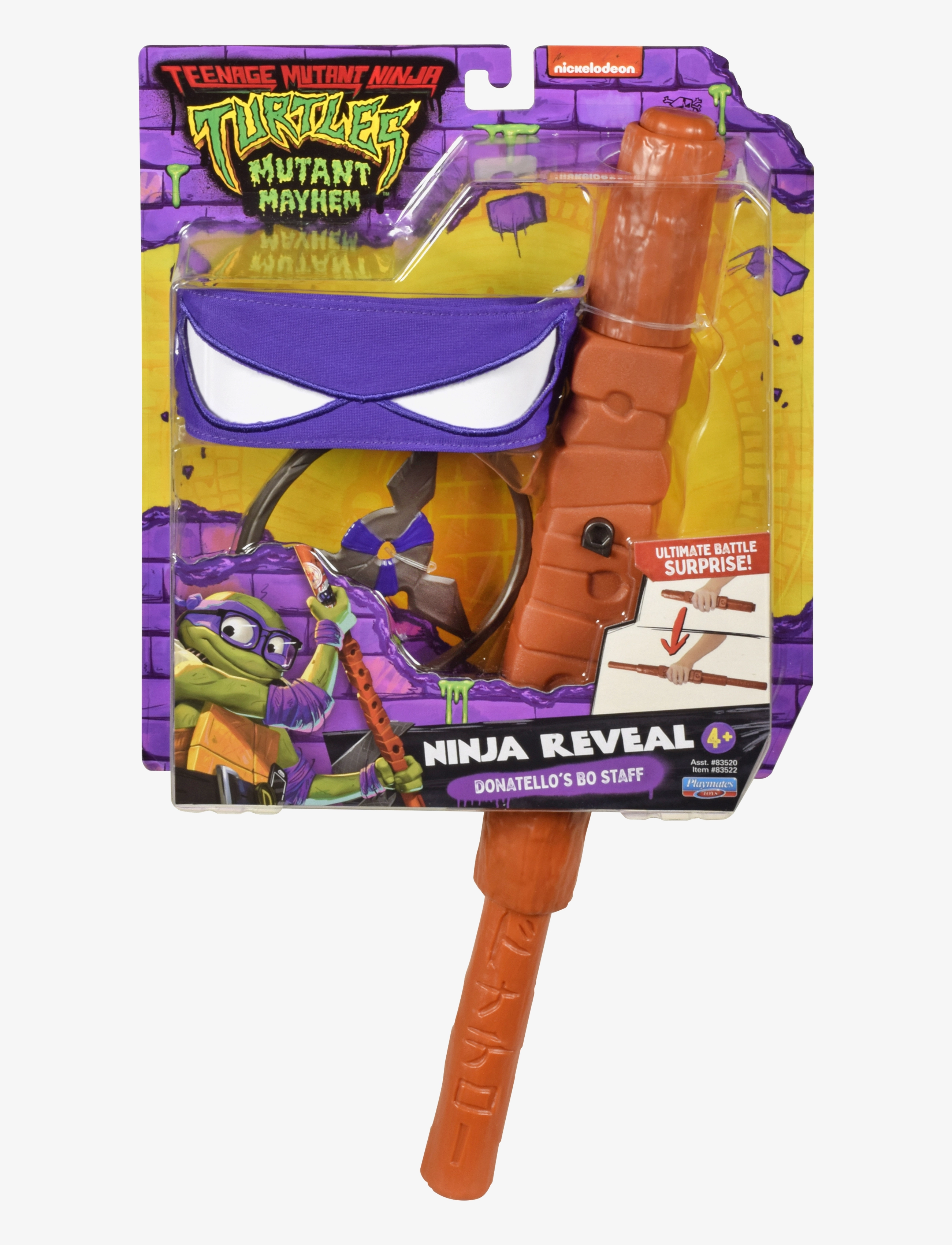 Ninja Turtles Turtles Mutant Mayhem Basic Roleplay Donatello, One Size, Multi/patterned, Kostumer & Tilbehør > Tilbehør Til Kostumer, Børn