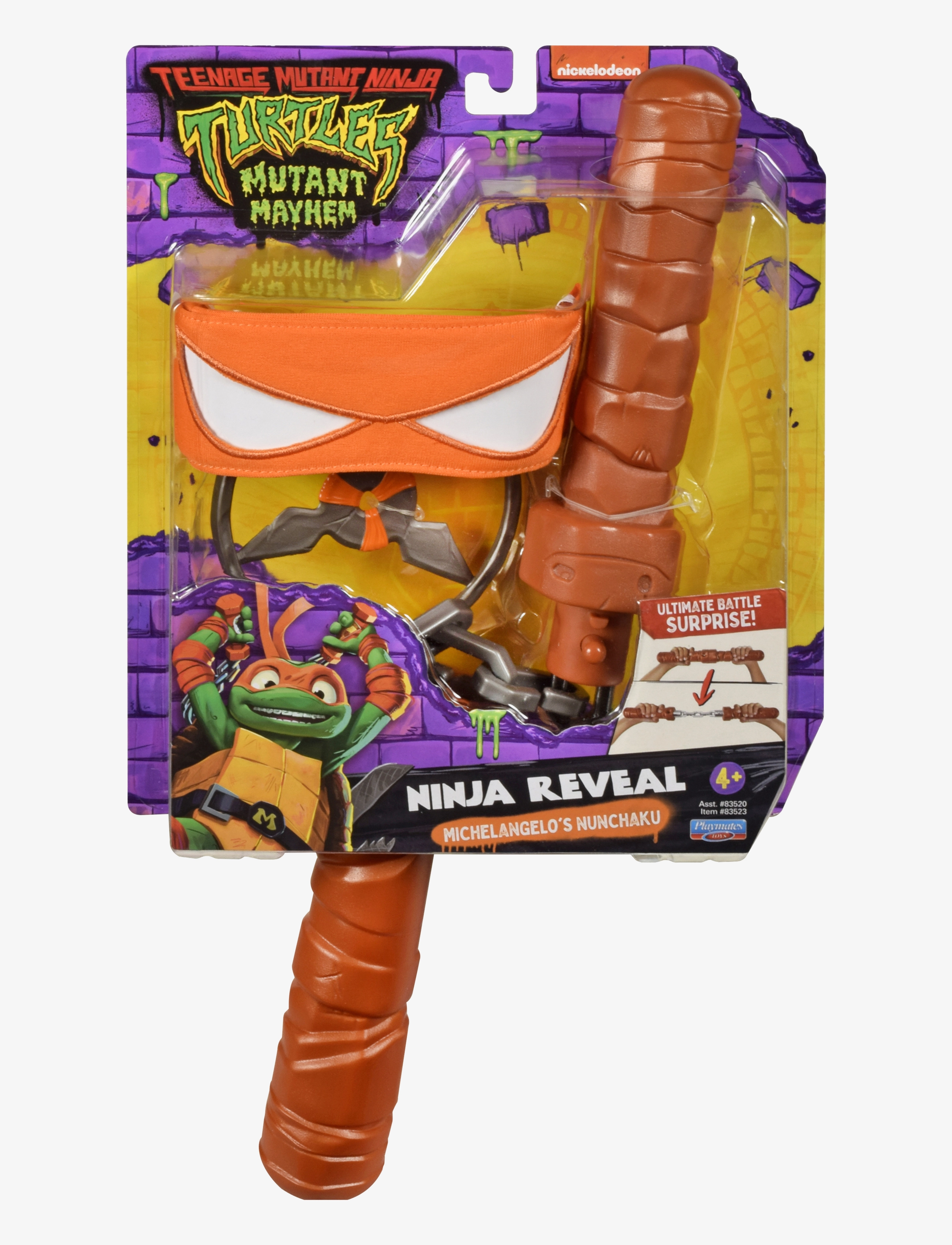 Ninja Turtles Turtles Mutant Mayhem Basic Roleplay Michelangelo, One Size, Multi/patterned, Kostumer & Tilbehør > Tilbehør Til Kostumer, Børn