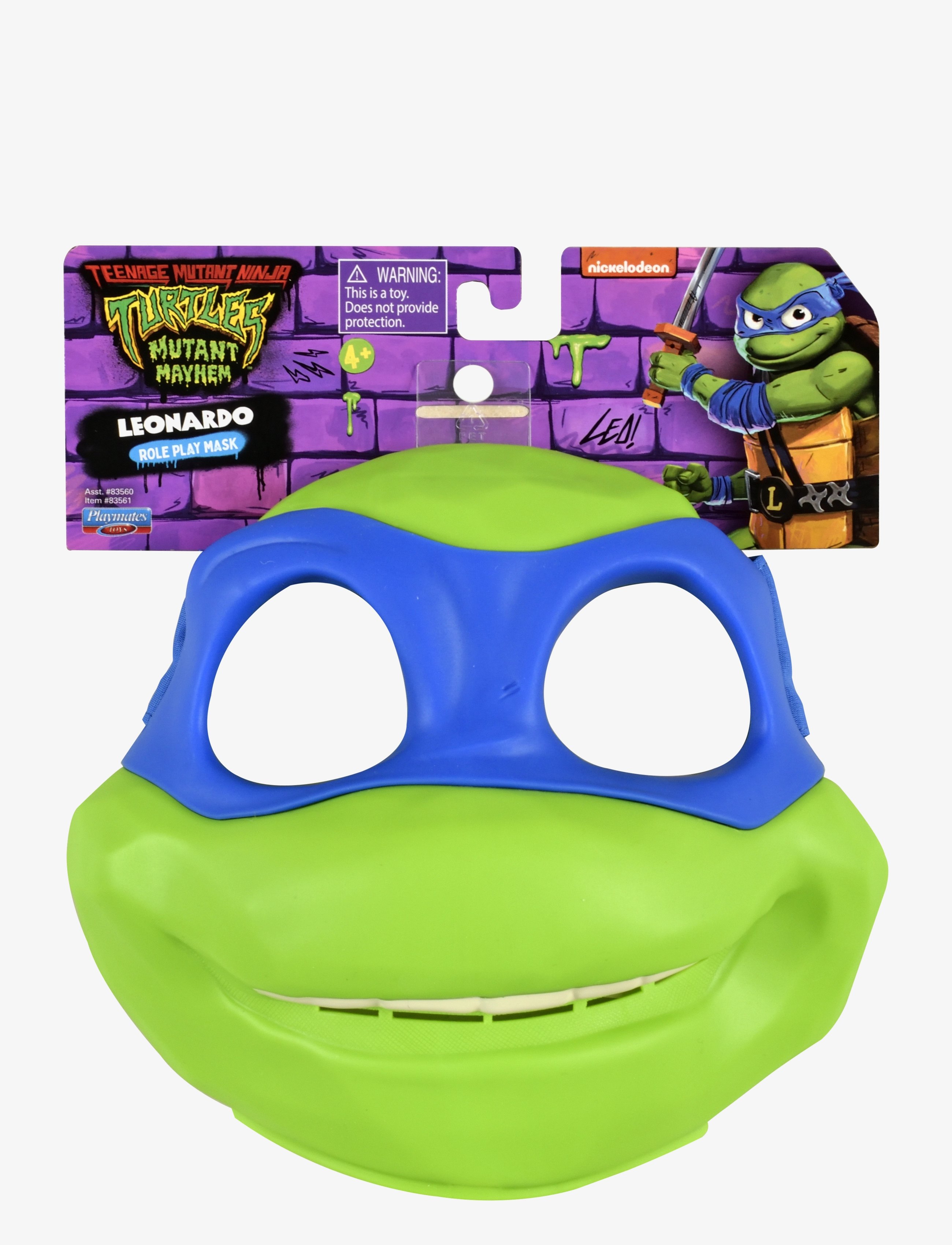 Ninja Turtles Turtles Mutant Mayhem Leonardo Mask, One Size, Multi/patterned, Kostumer & Tilbehør > Tilbehør Til Kostumer, Børn