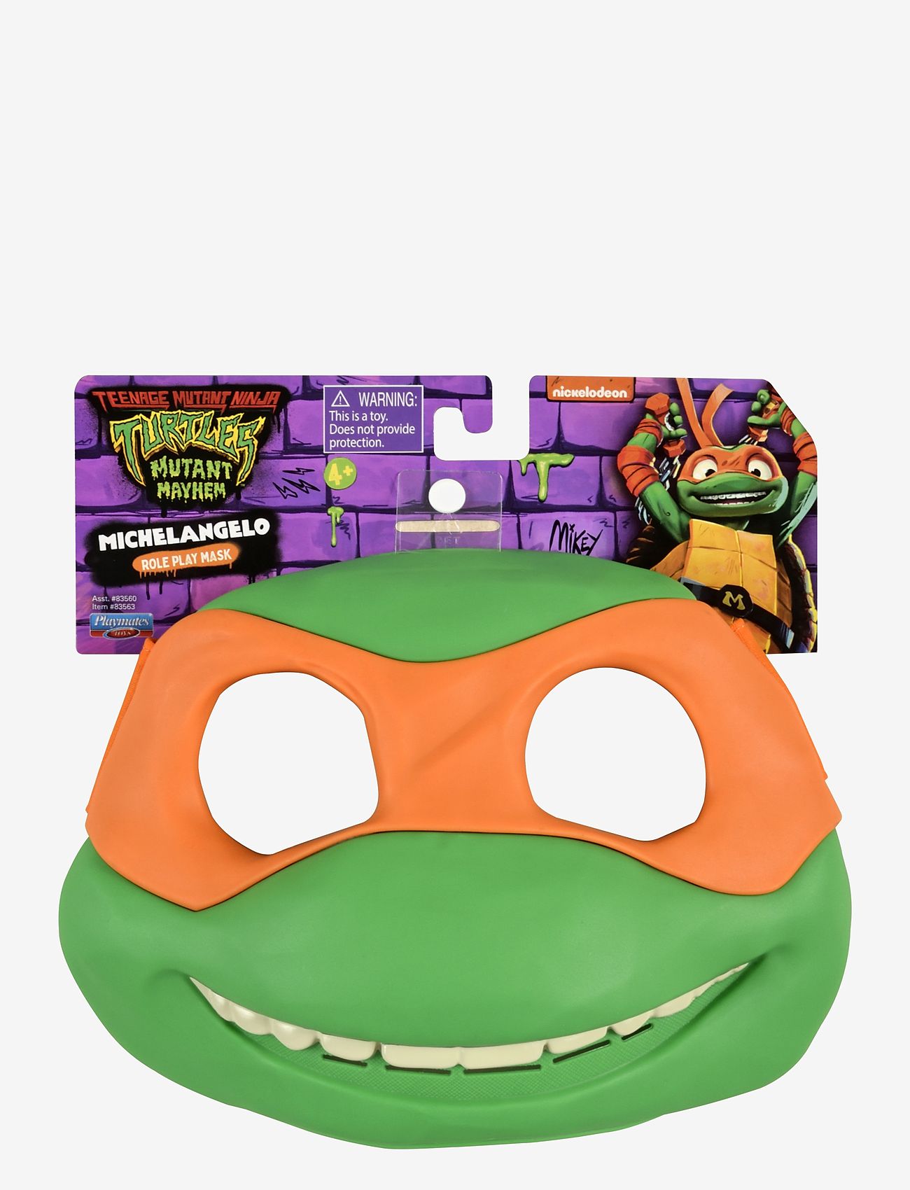 Ninja Turtles - Turtles Mutant Mayhem Michelangelo Mask - kostumetilbehør - multi - 0
