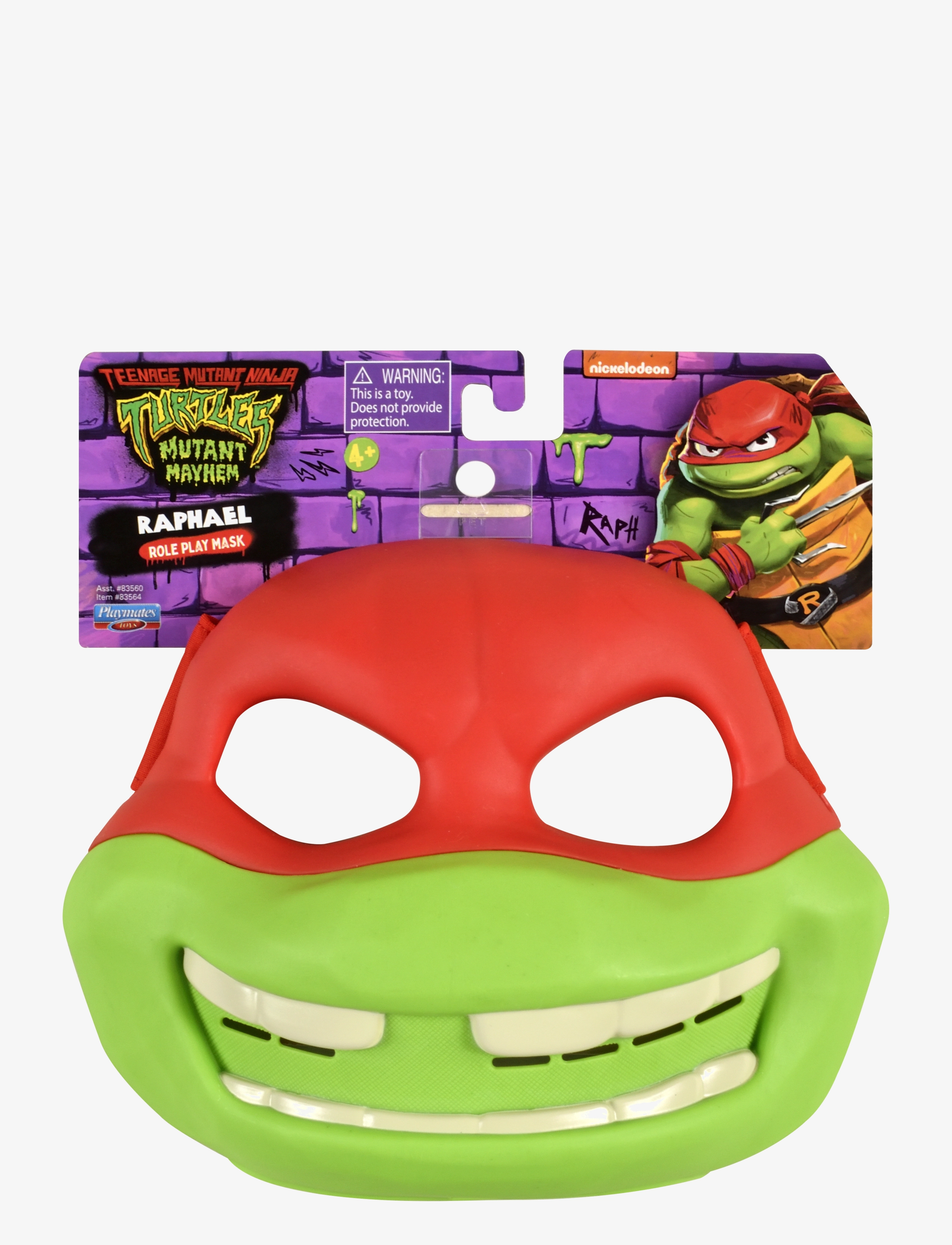 Ninja Turtles Turtles Mutant Mayhem Raphael Mask, One Size, Multi/patterned, Kostumer & Tilbehør > Tilbehør Til Kostumer, Børn