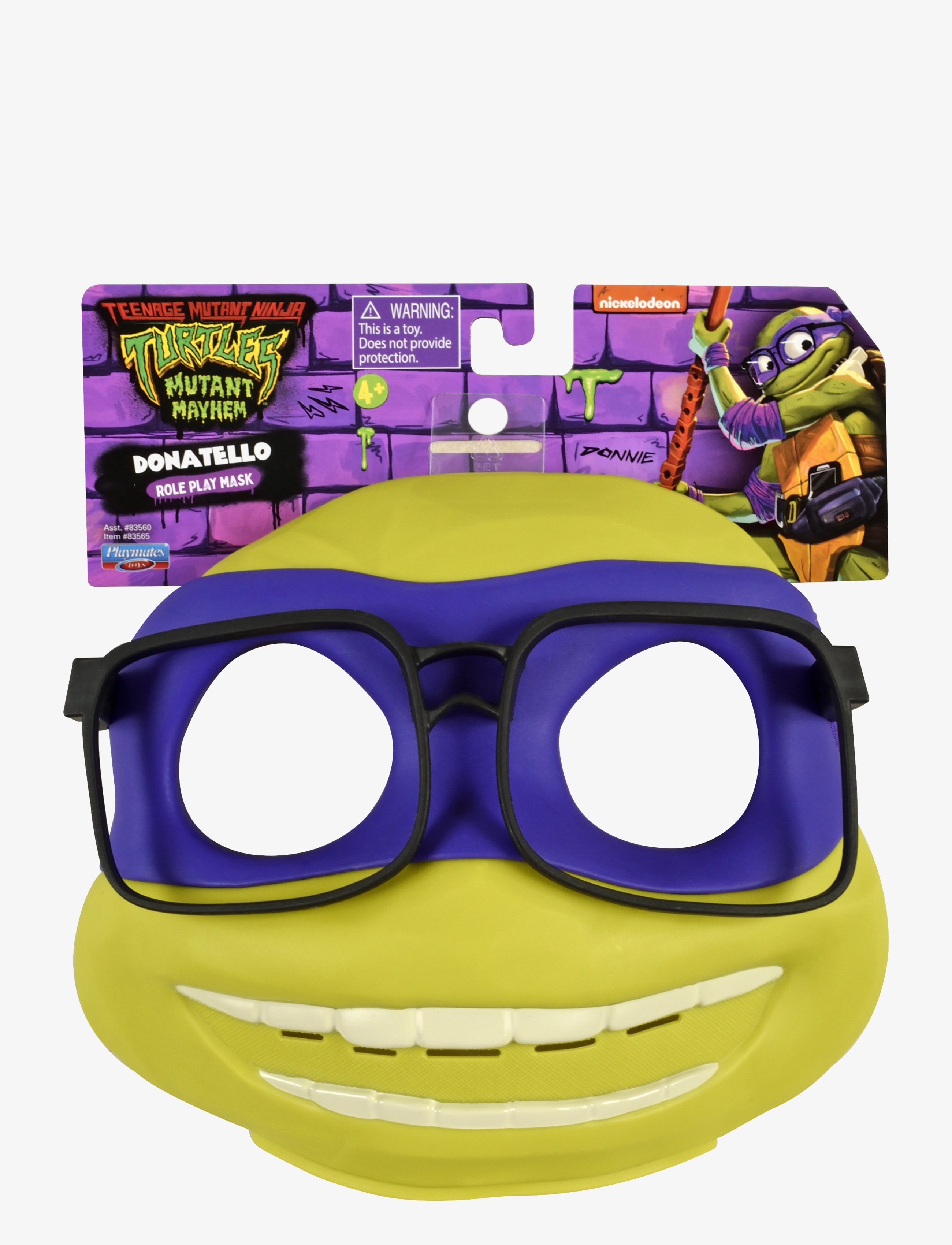 Ninja Turtles Turtles Mutant Mayhem Donatello Mask, One Size, Multi/patterned, Kostumer & Tilbehør > Tilbehør Til Kostumer, Børn