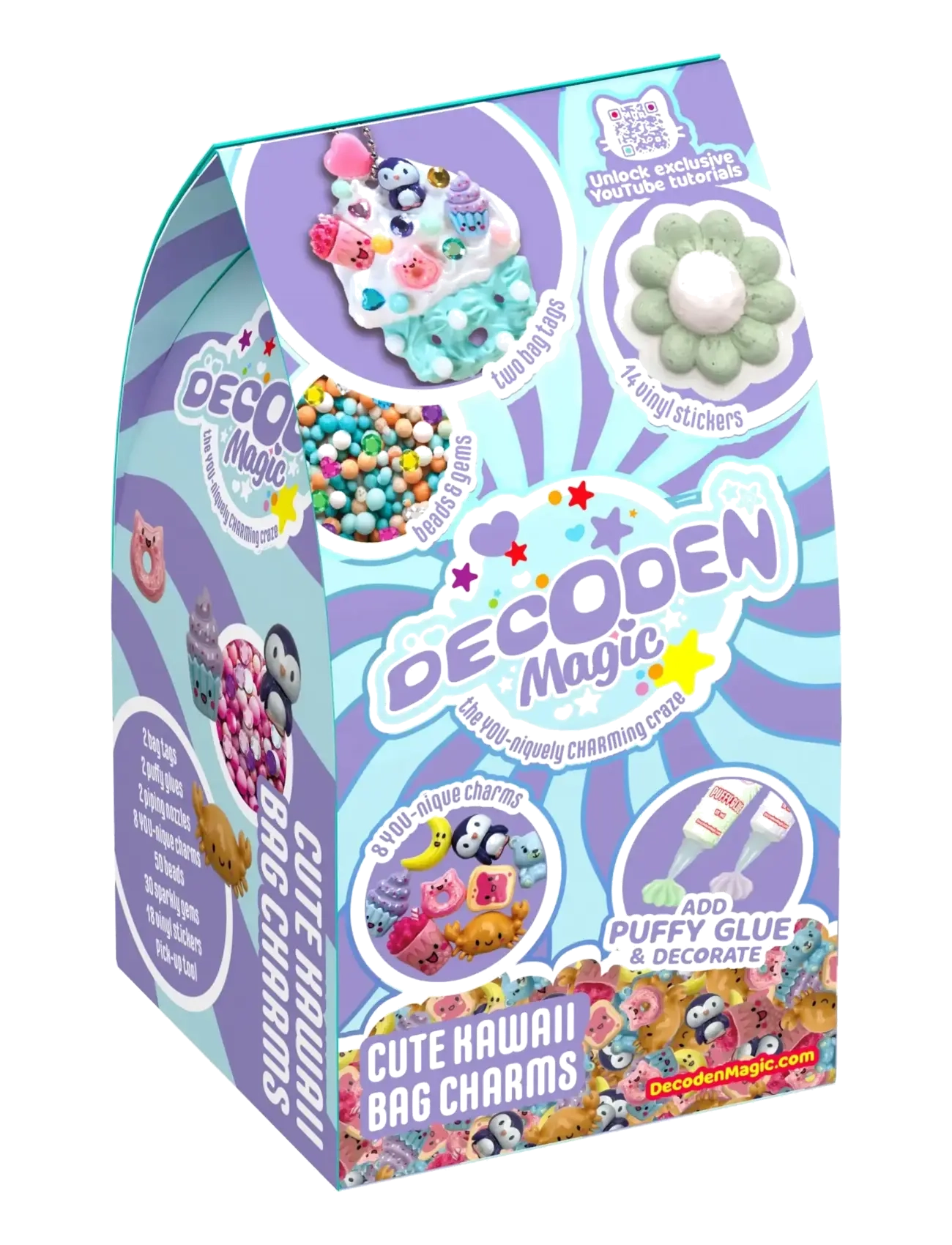 MAKI Decoden Magic Mini Cute Kawaii Bag Charms, One Size, Purple, Håndværk > Håndværkssæt, Børn