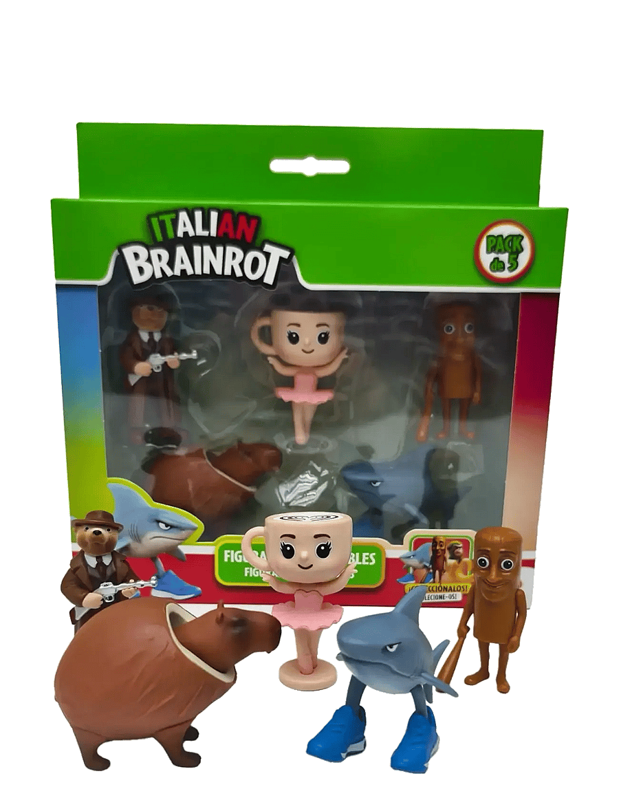 MAKI - Brainrot 5 Figures Pack, 5 cm - actionfigurer - multi - 1
