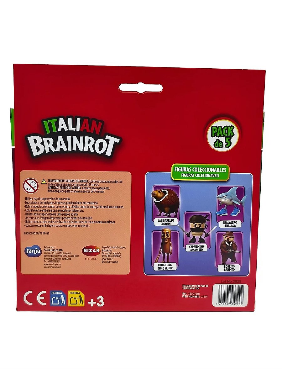 MAKI - Brainrot 5 Figures Pack, 5 cm - actionfigurer - multi - 2