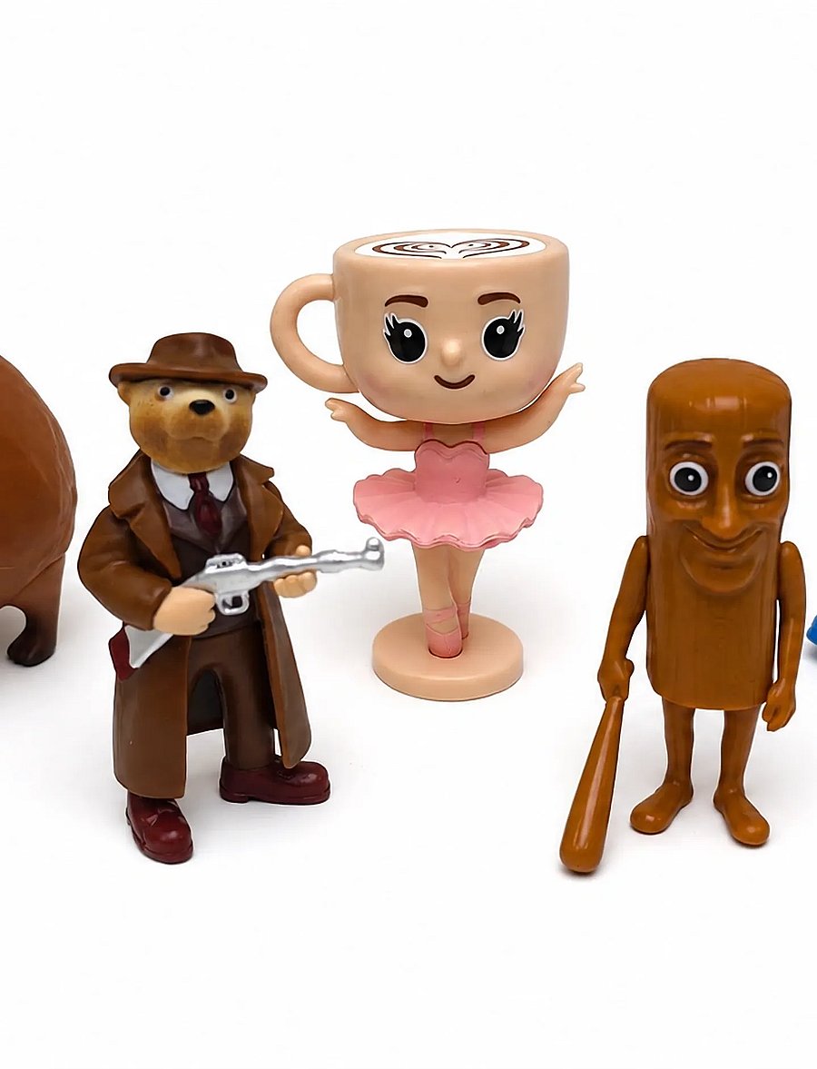 MAKI - Brainrot 5 Figures Pack, 5 cm - actionfigurer - multi - 3