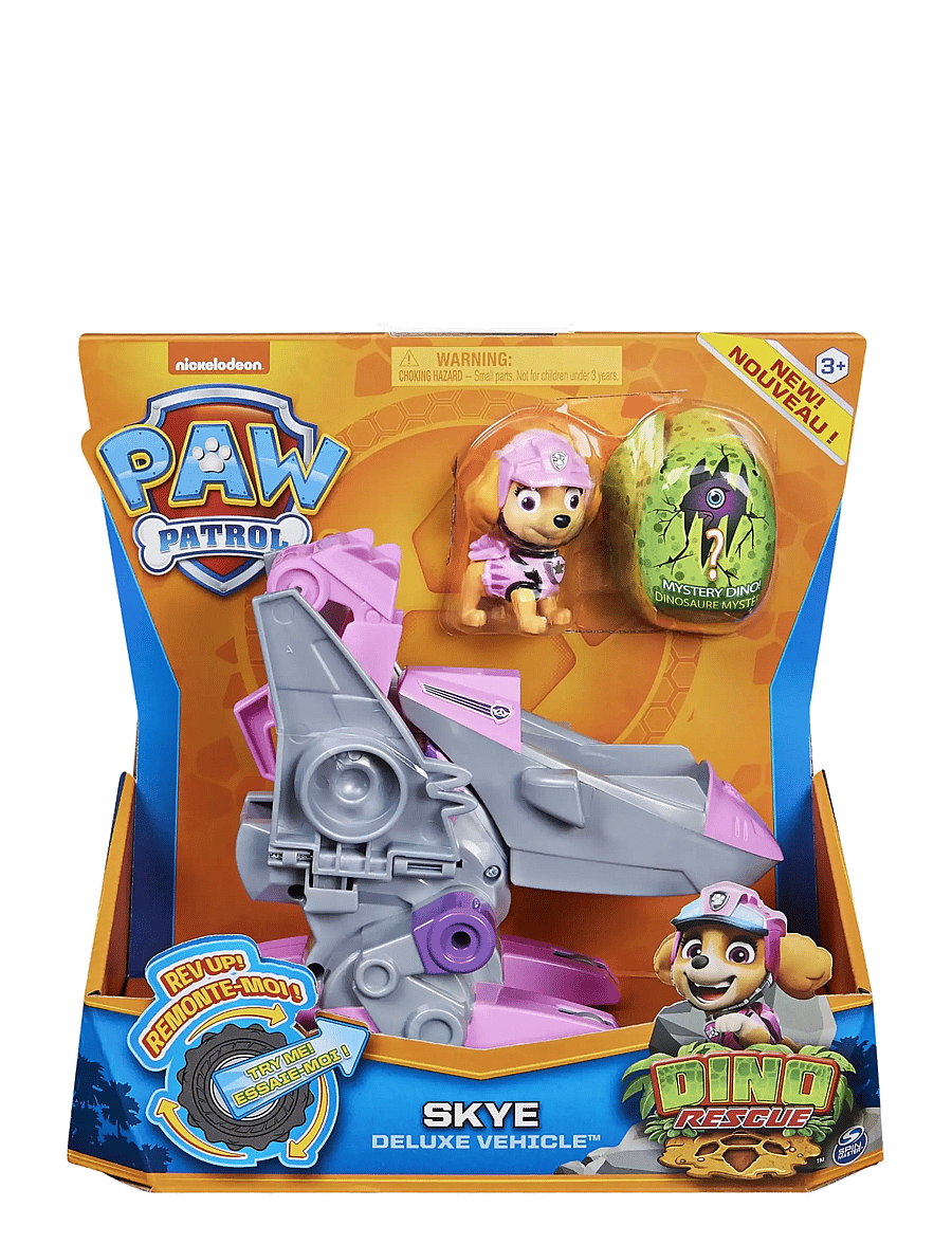 Paw Patrol - Paw Patrol Dino Deluxe Vehicles Skye - film- & eventyrsfigurer - muti - 0