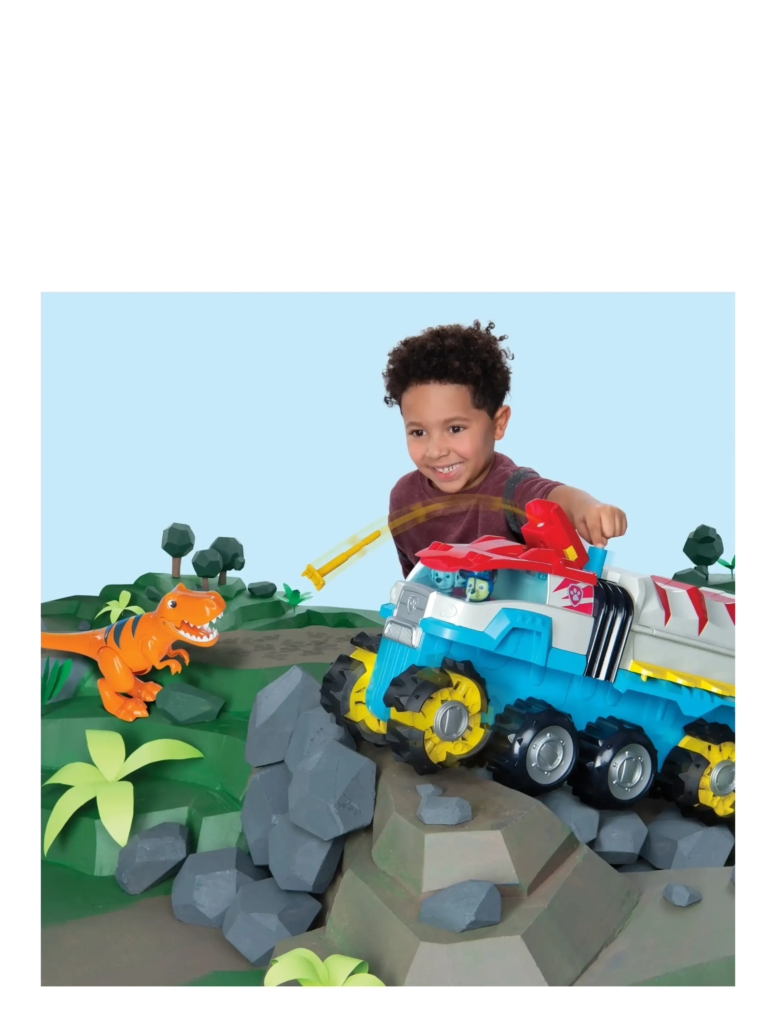Paw Patrol - Paw Patrol Dino Patroller Team Vehicle - leksakssets & figurer - muti - 2