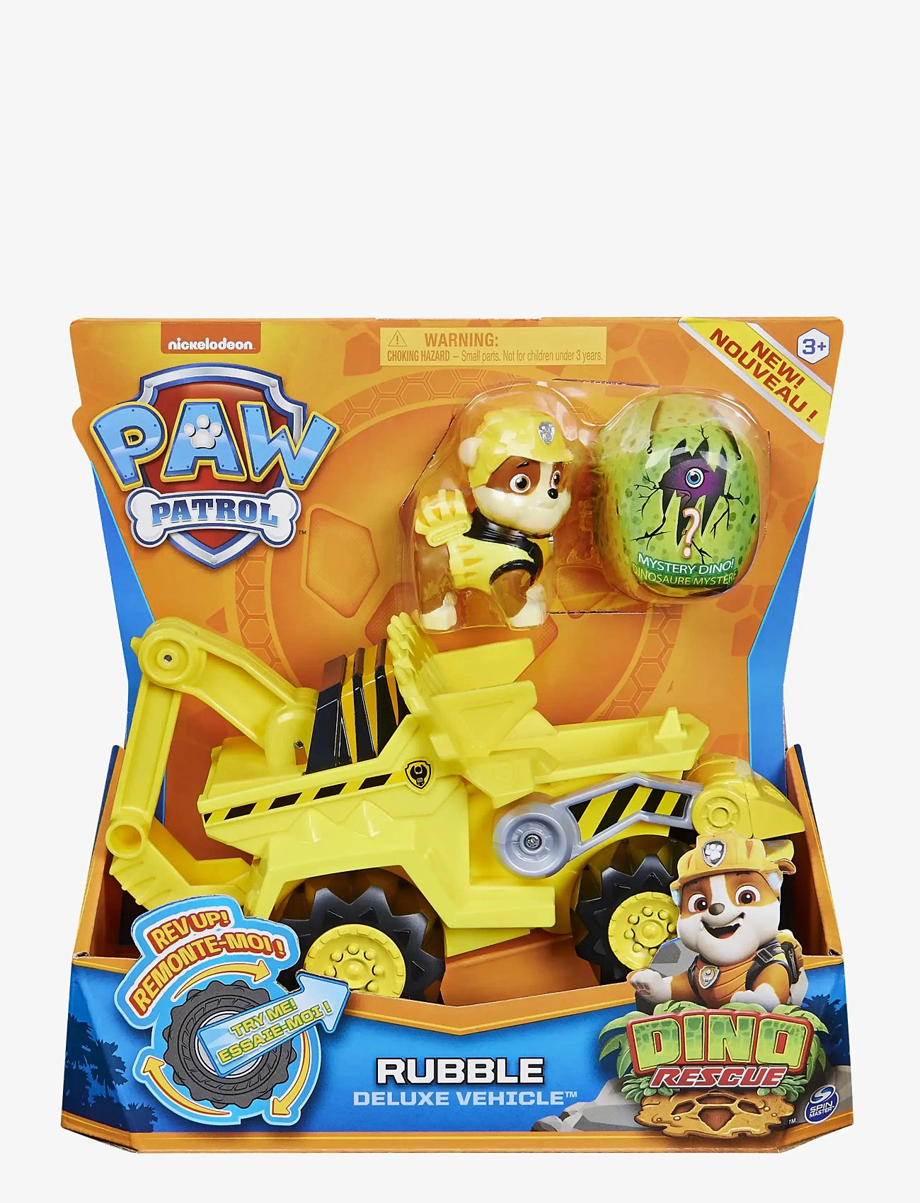 Paw Patrol - Paw Patrol Dino Deluxe Vehicles Rubble - byggmaskiner - muti - 0