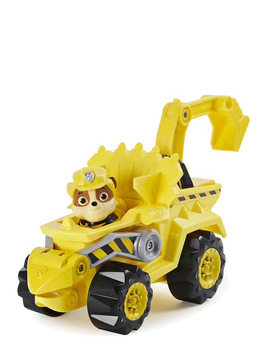 Paw Patrol - Paw Patrol Dino Deluxe Vehicles Rubble - byggekøretøjer - muti - 1