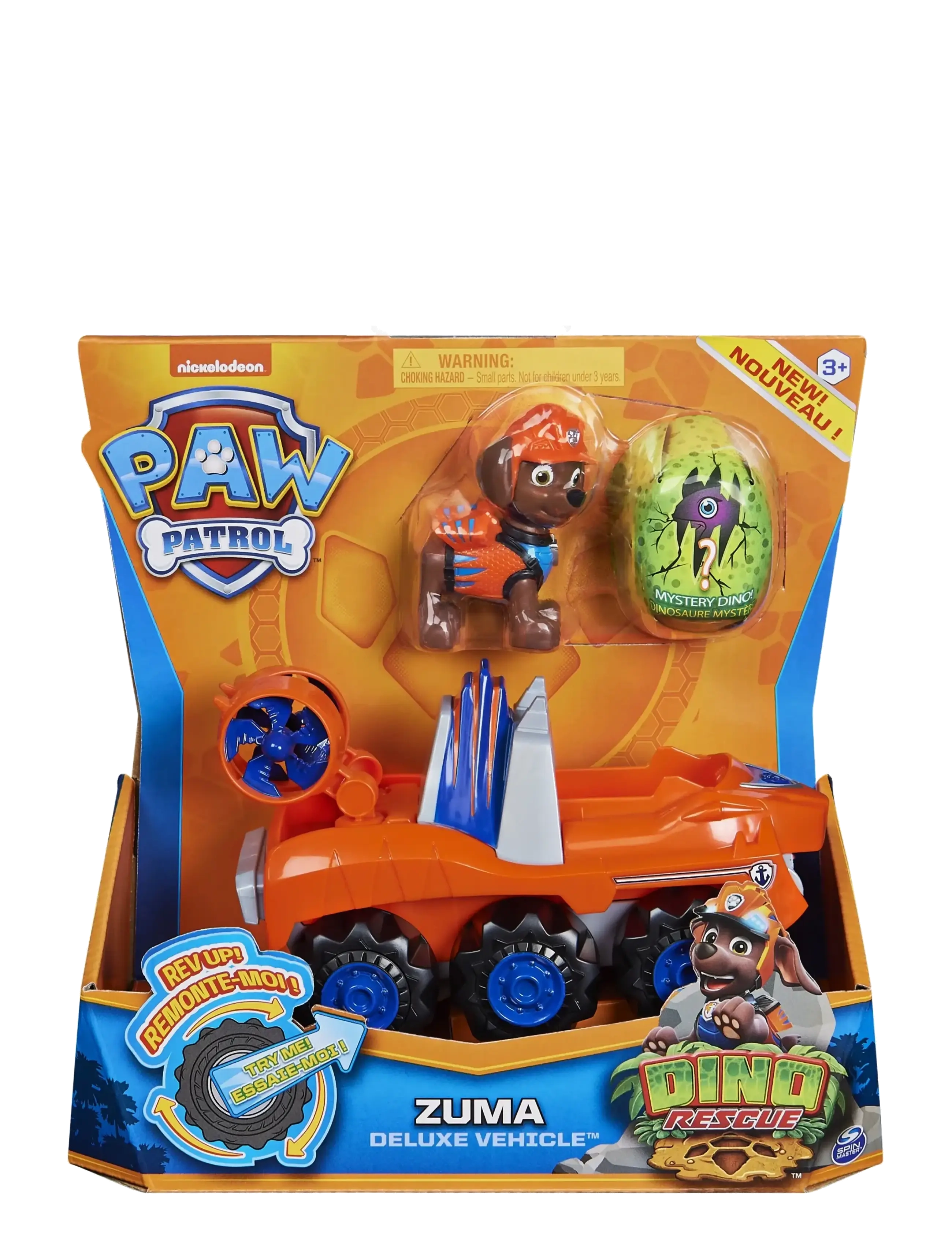Paw Patrol Paw Patrol Dino Deluxe Vehicles Zuma, One Size, Orange, Toy Cars > Other Toy Cars, Børn