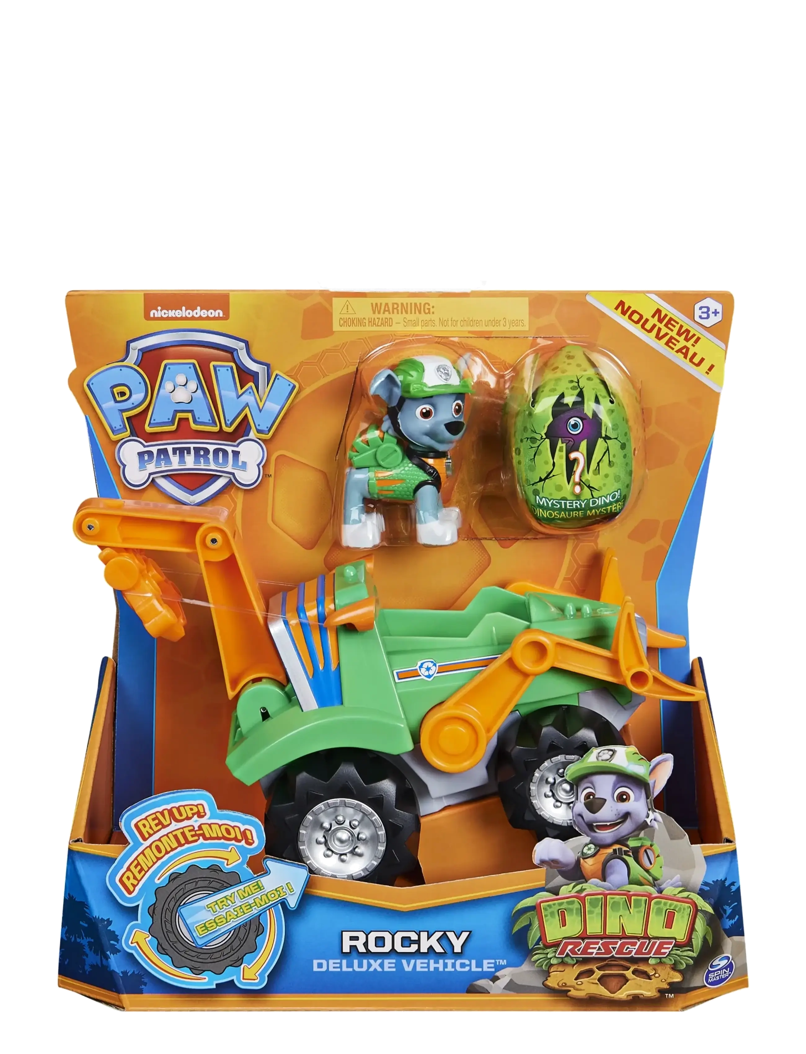 Paw Patrol Paw Patrol Dino Deluxe Vehicles Rocky, One Size, Green, Legetøjskøretøjer > Byggebiler, Børn