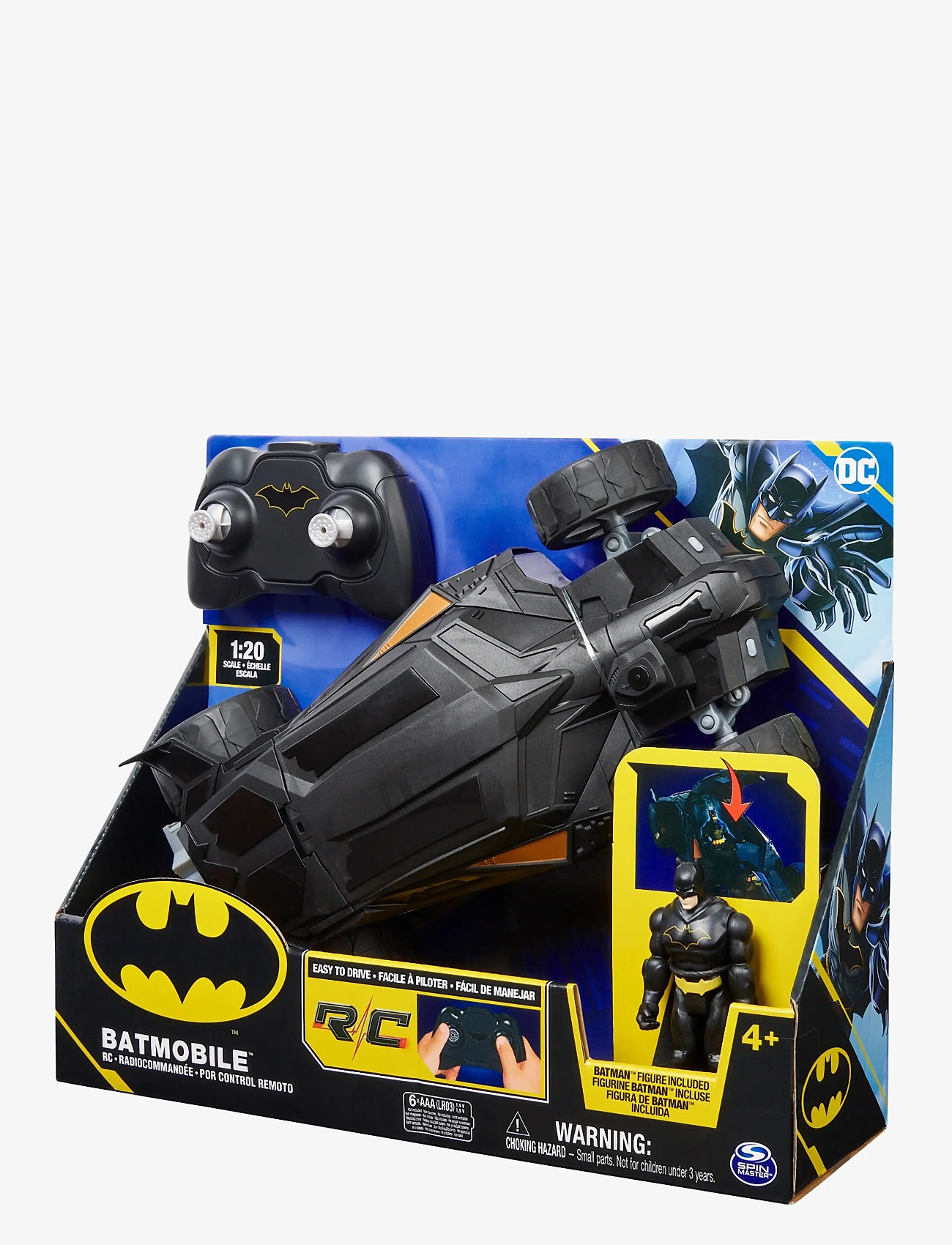 Batman - Batman Batmobile RC 1:20 - radiostyrda leksaker - multi - 4