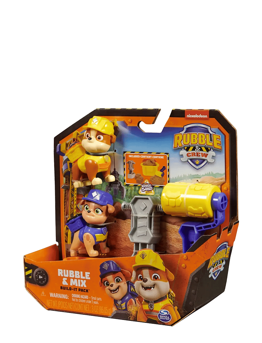 Paw Patrol - Rubble & Crew Figure 2 Pack - Rubble & Mix - dyr - multi - 5