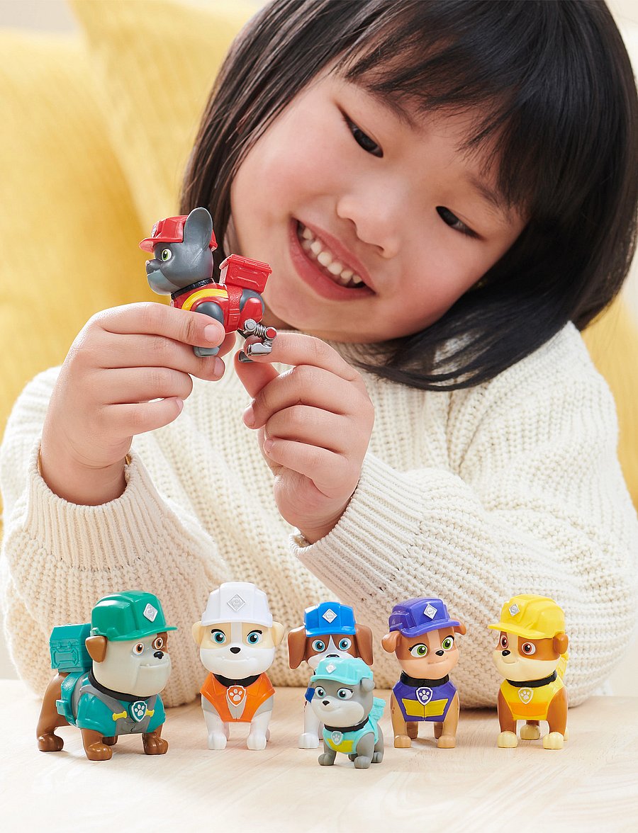 Paw Patrol - Rubble & Crew Figure Gift Pack - legesæt - multi - 0