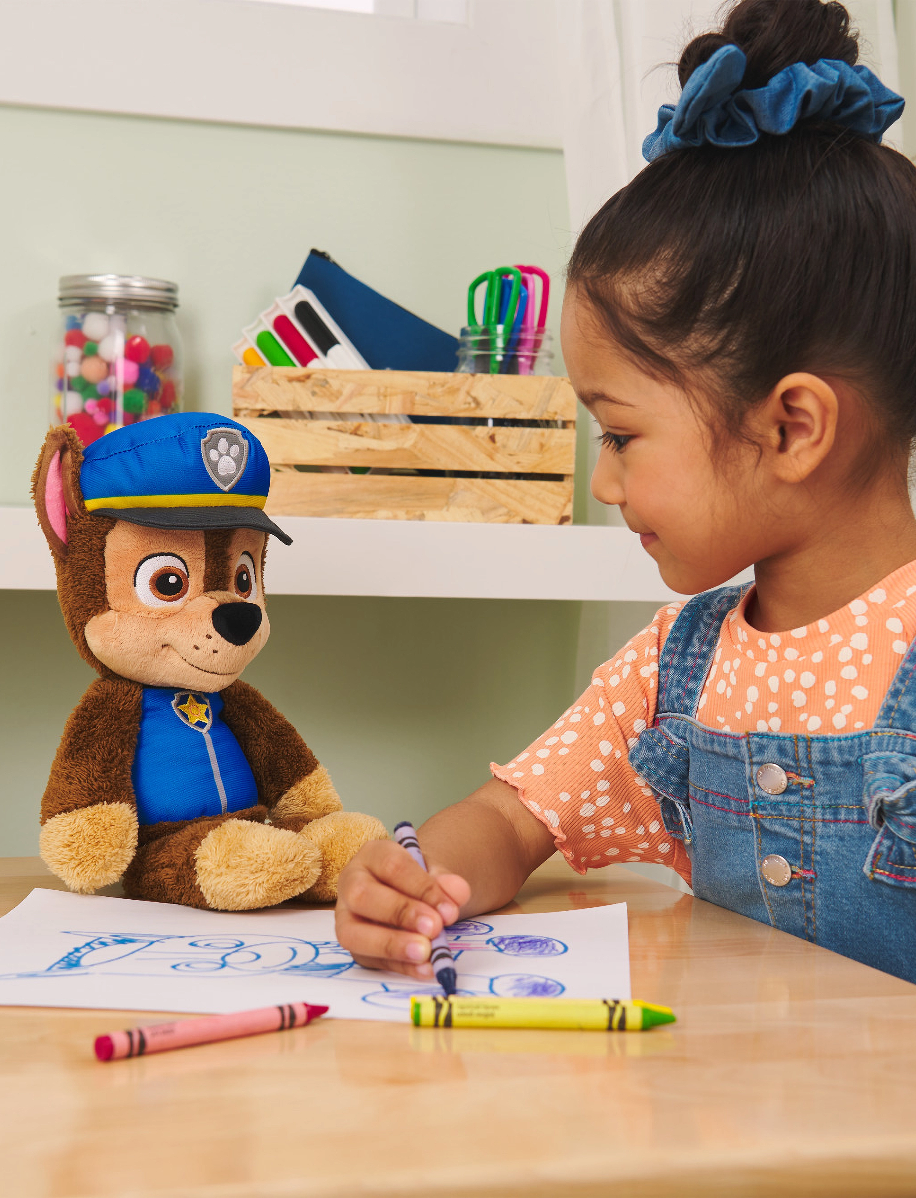 Paw Patrol - Paw Patrol Gund Take A Long Plush - Chase - tuskudýr - multi - 2
