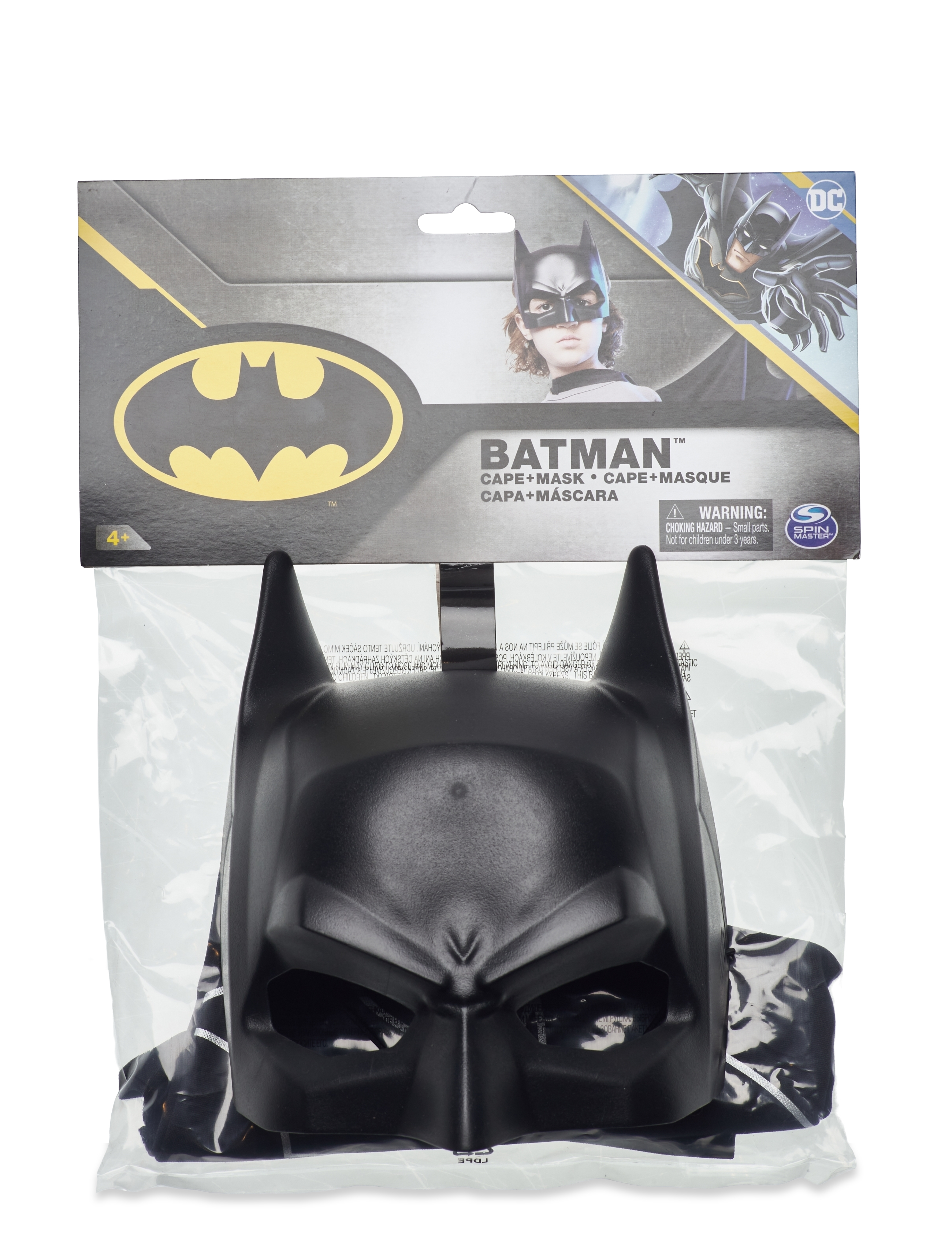 Batman Cape & Mask Set, Børn, Character Costumes, Sort, Str: ONE SIZE