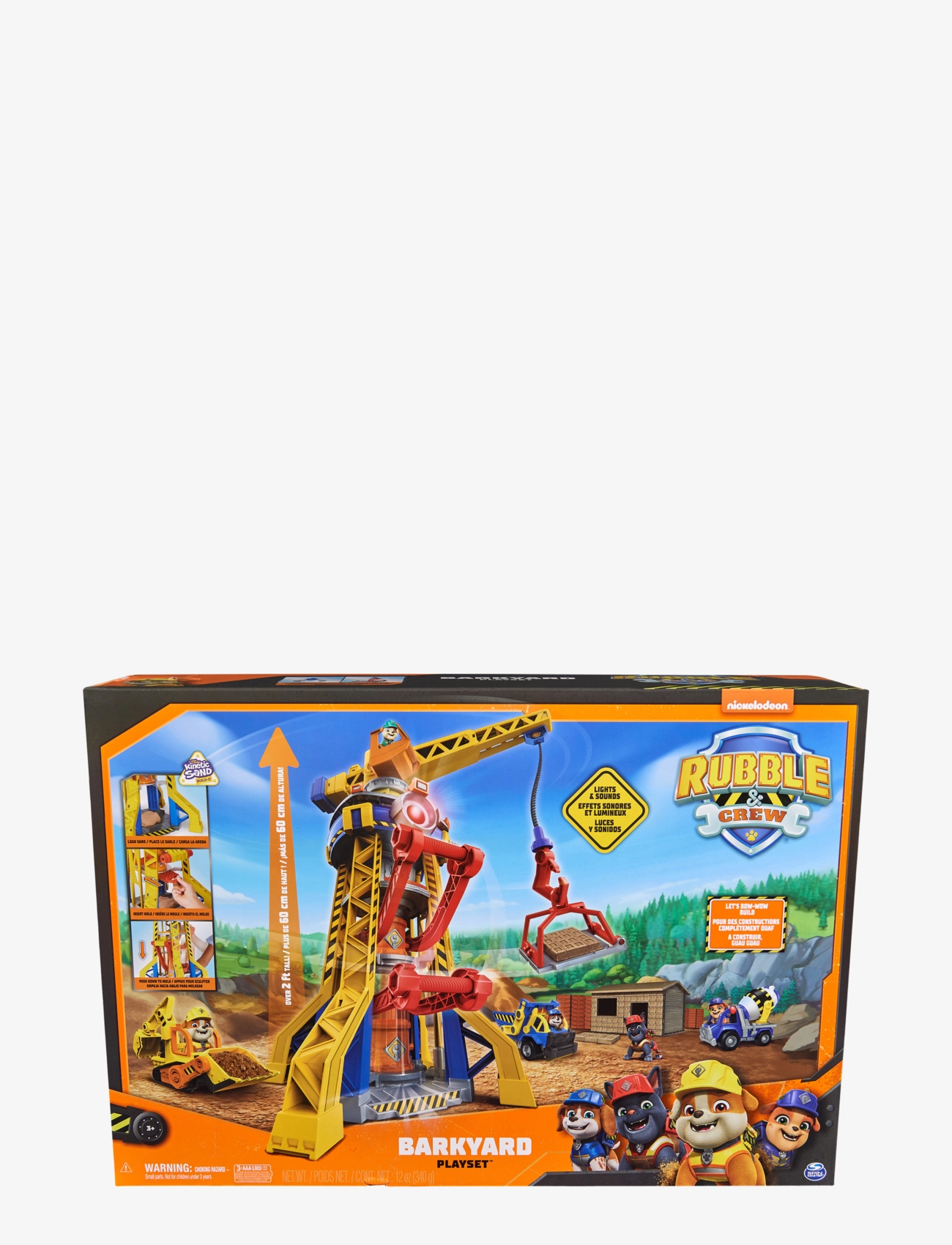 Paw Patrol Rubble & Crew Bark Yard Crane Tower Playset, One Size, Multi/patterned, Legetøjskøretøjer > Byggebiler, Børn