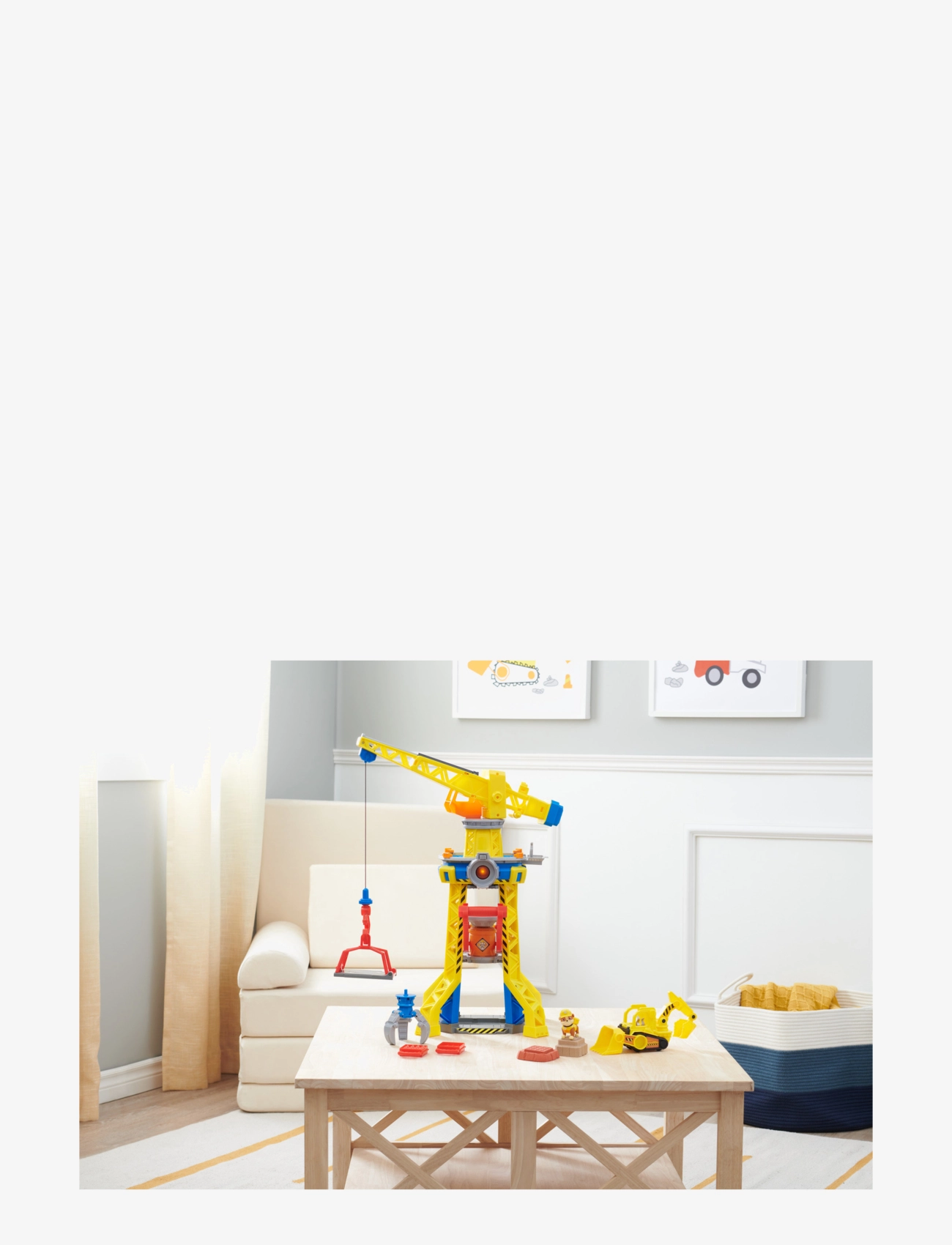 Paw Patrol - Rubble & Crew Bark Yard Crane Tower Playset - byggmaskiner - multi - 3