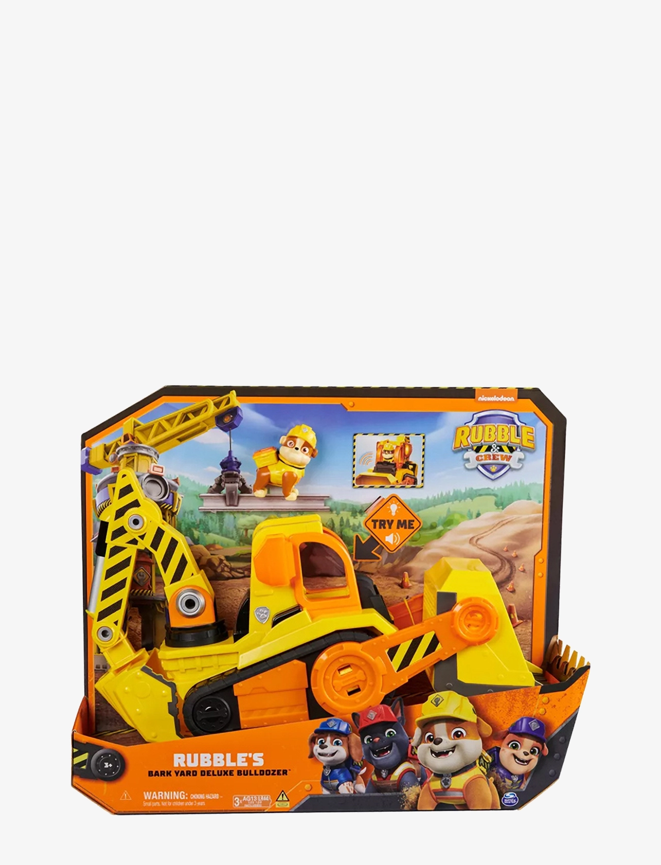 Paw Patrol Rubble & Crew Deluxe Rubble Vehicle, Børn, Play Sæt, Gul, Str: ONE SIZE