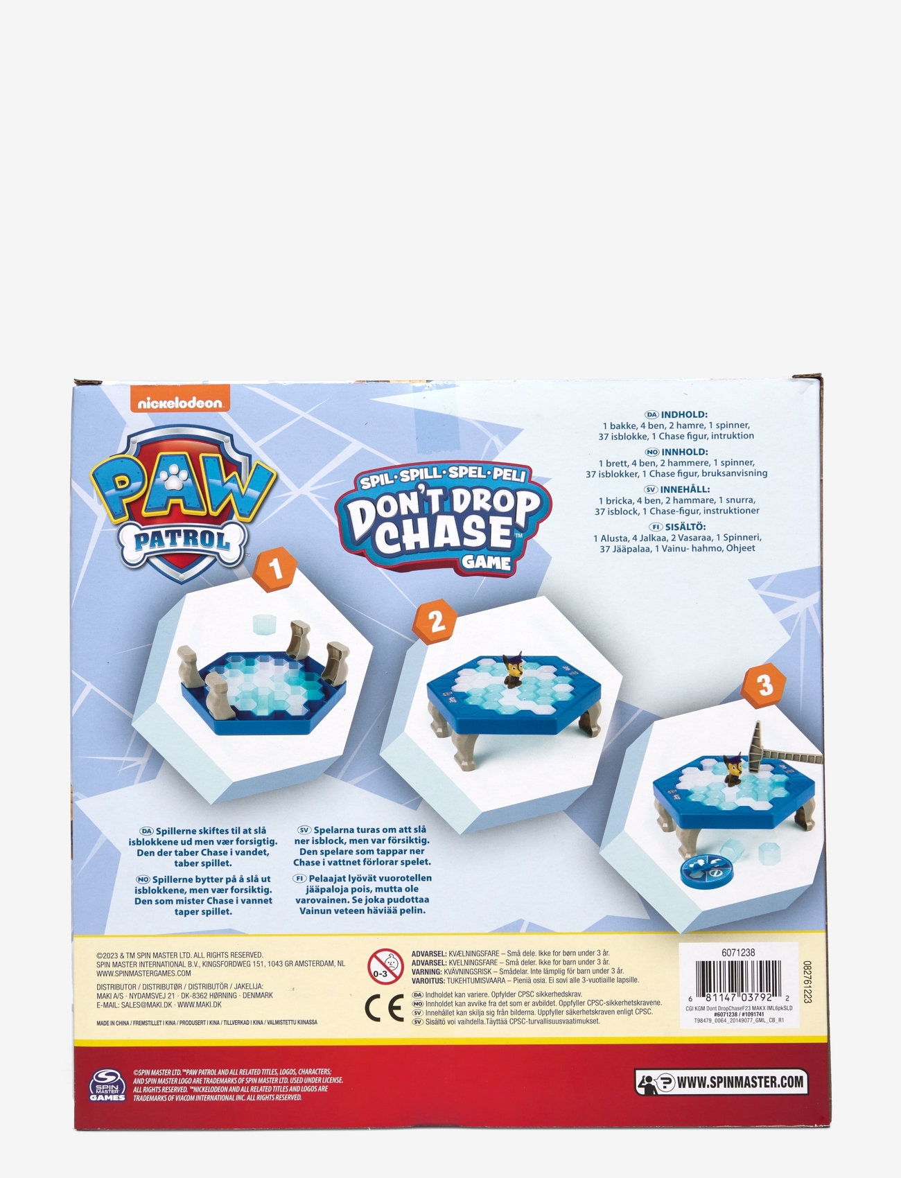 Paw Patrol - Paw Patrol Don't Drop Chase DK/NO/FI/SE - brætspil - multi - 1