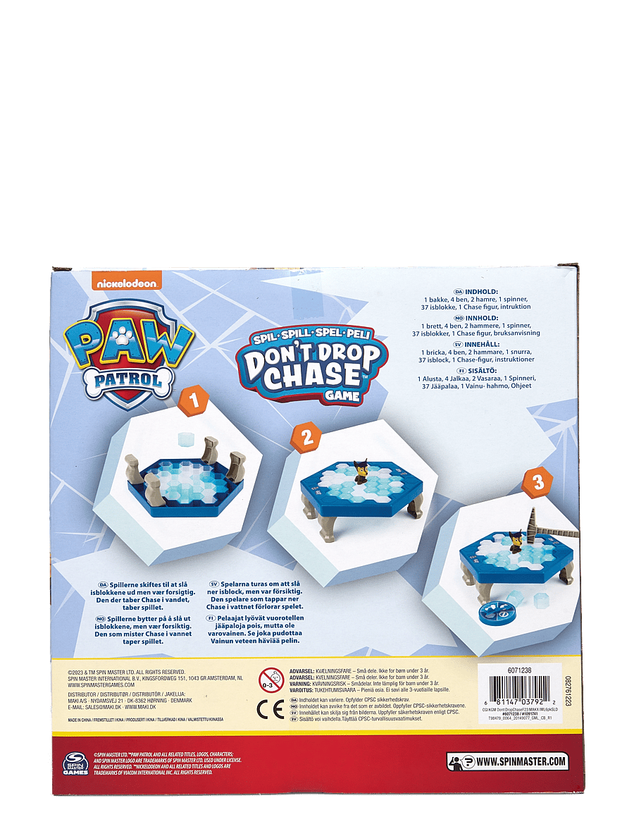 Paw Patrol - Paw Patrol Don't Drop Chase DK/NO/FI/SE - borðspil - multi - 1