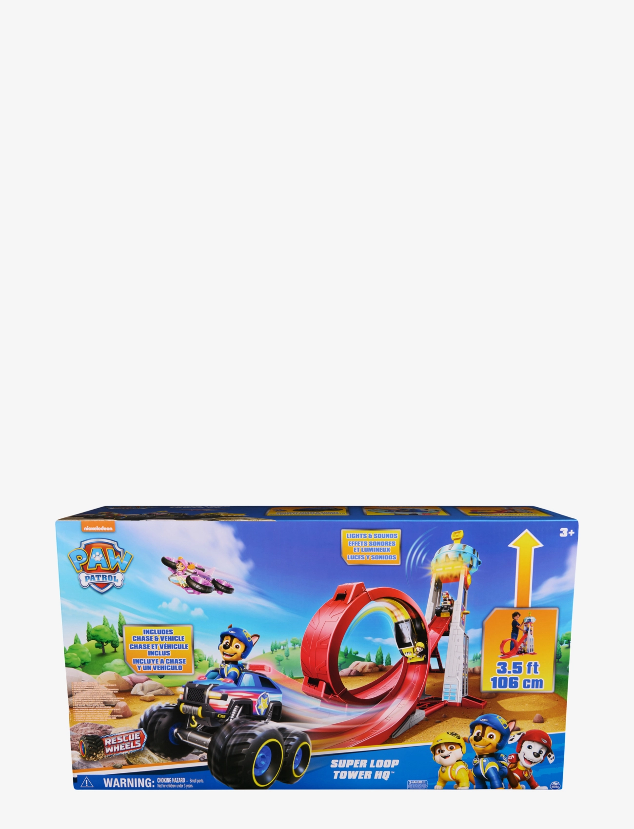 Paw Patrol Rescue Wheels Super Loop Hq Tower 106Cm, Børn, Race Tracks, Multi/mønstret, Str: ONE SIZE