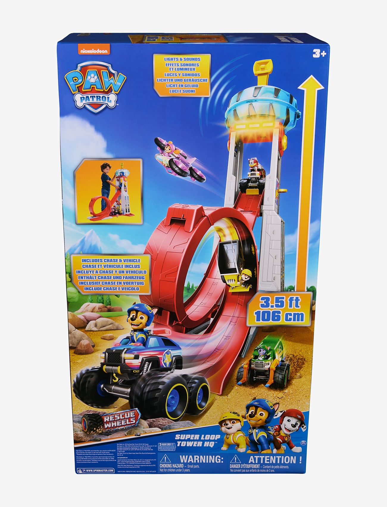 Paw Patrol - Paw Patrol Rescue Wheels Super Loop HQ Tower 106cm - bilbanor - multi - 5