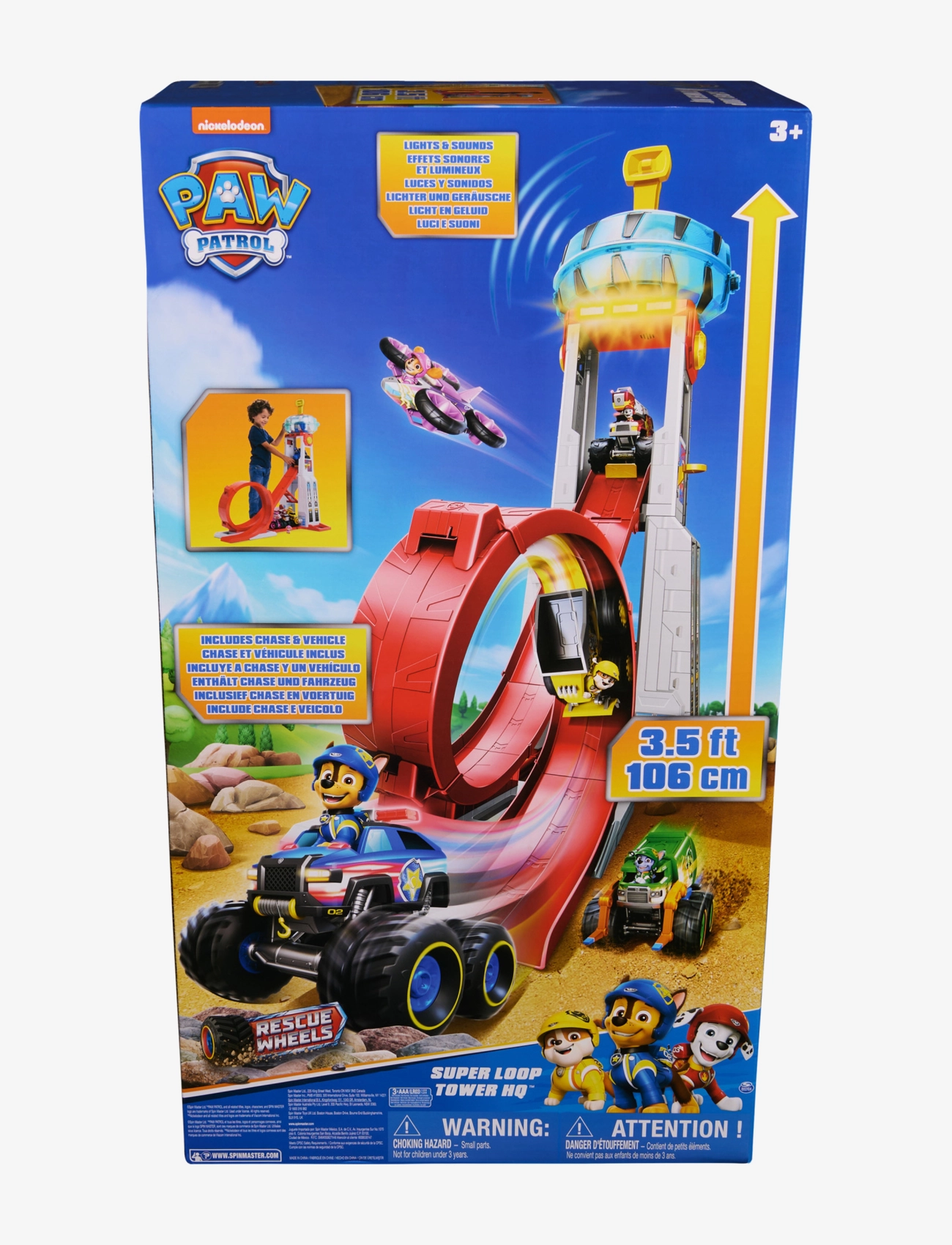 Paw Patrol - Paw Patrol Rescue Wheels Super Loop HQ Tower 106cm - bilbanor - multi - 5
