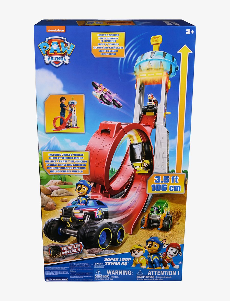 Paw Patrol - Paw Patrol Rescue Wheels Super Loop HQ Tower 106cm - racerbaner - multi - 5