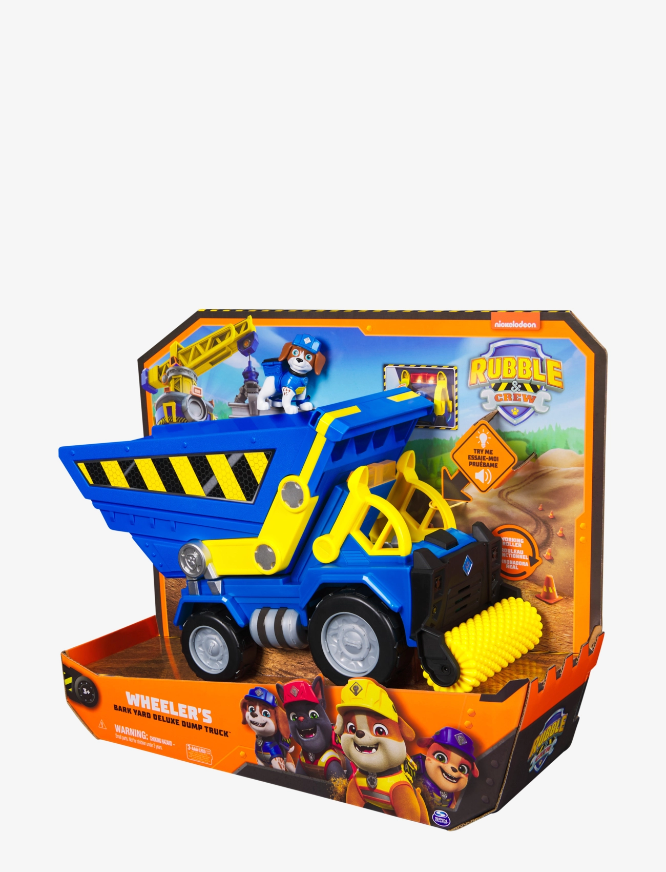 Paw Patrol - Rubble & Crew Deluxe Wheeler Dump Truck - byggekøretøjer - multi - 5