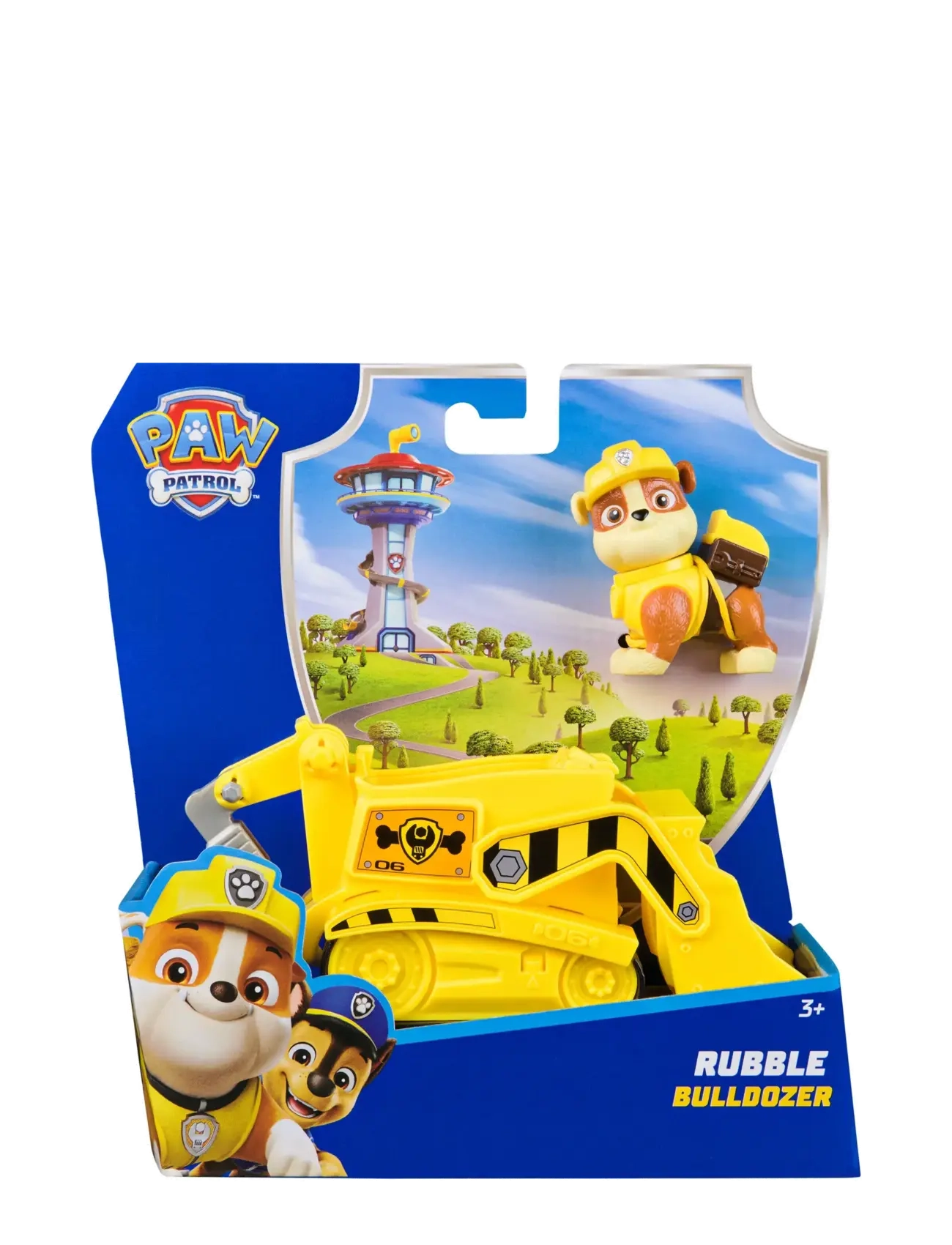 Paw Patrol Paw Patrol Basic Vehicle 2.0 - Rubble, One Size, Multi/patterned, Legesæt Og Actionfigurer > Film- Og Eventyrfigurer, Børn