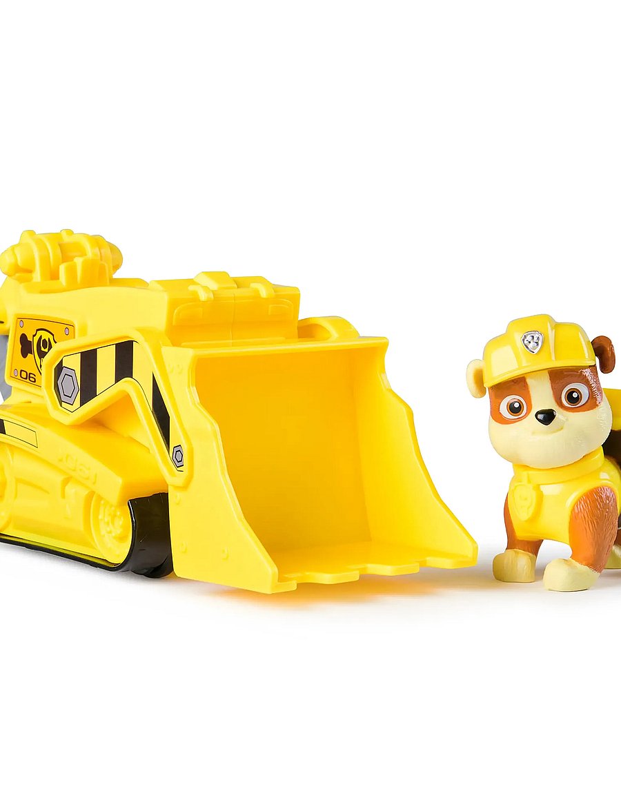 Paw Patrol - Paw Patrol Basic Vehicle 2.0 - Rubble - kvikmynda- og ævintýrapersónur - muti - 1