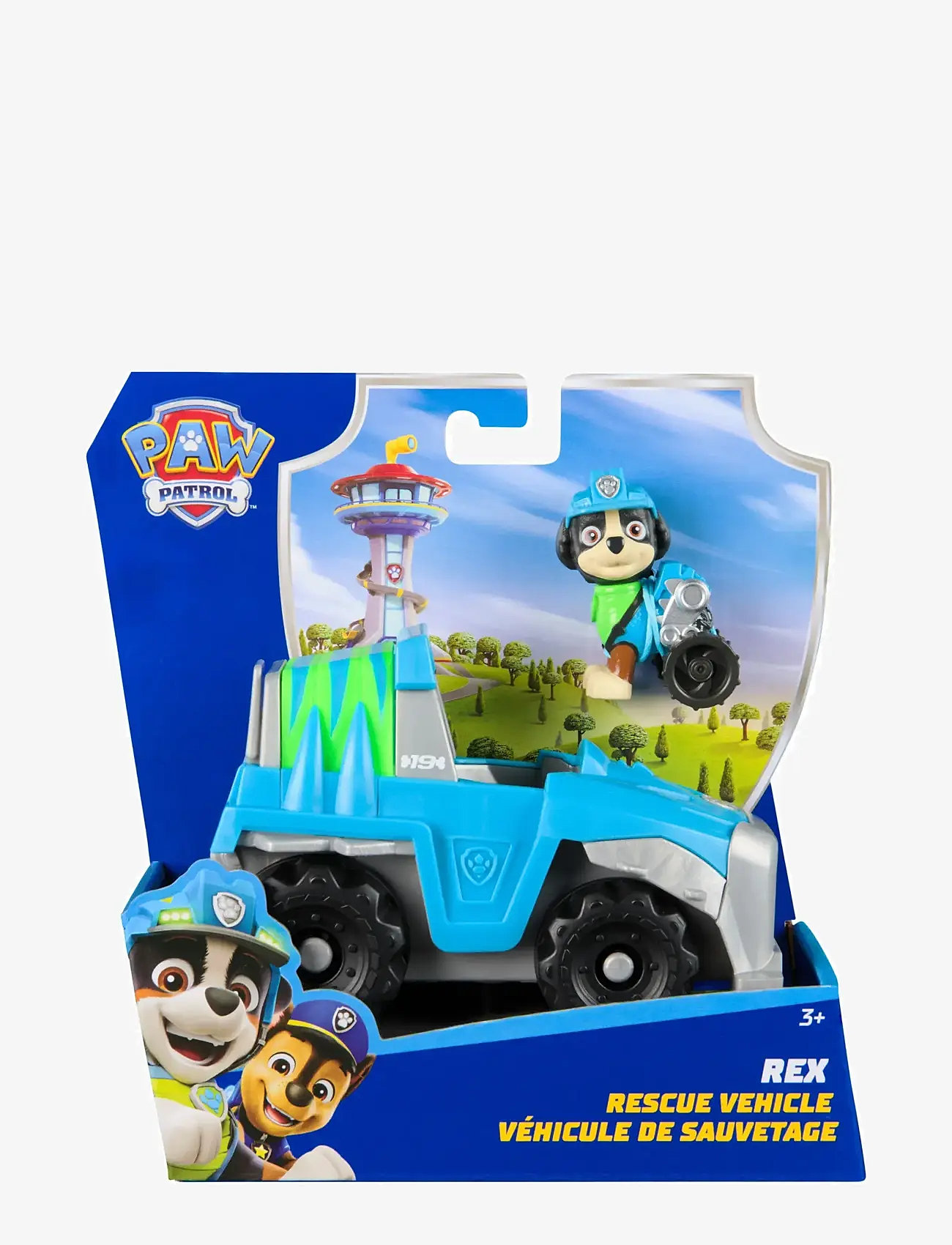 Paw Patrol - Paw Patrol Basic Vehicle 2.0 - Rex - kvikmynda- og ævintýrapersónur - muti - 0