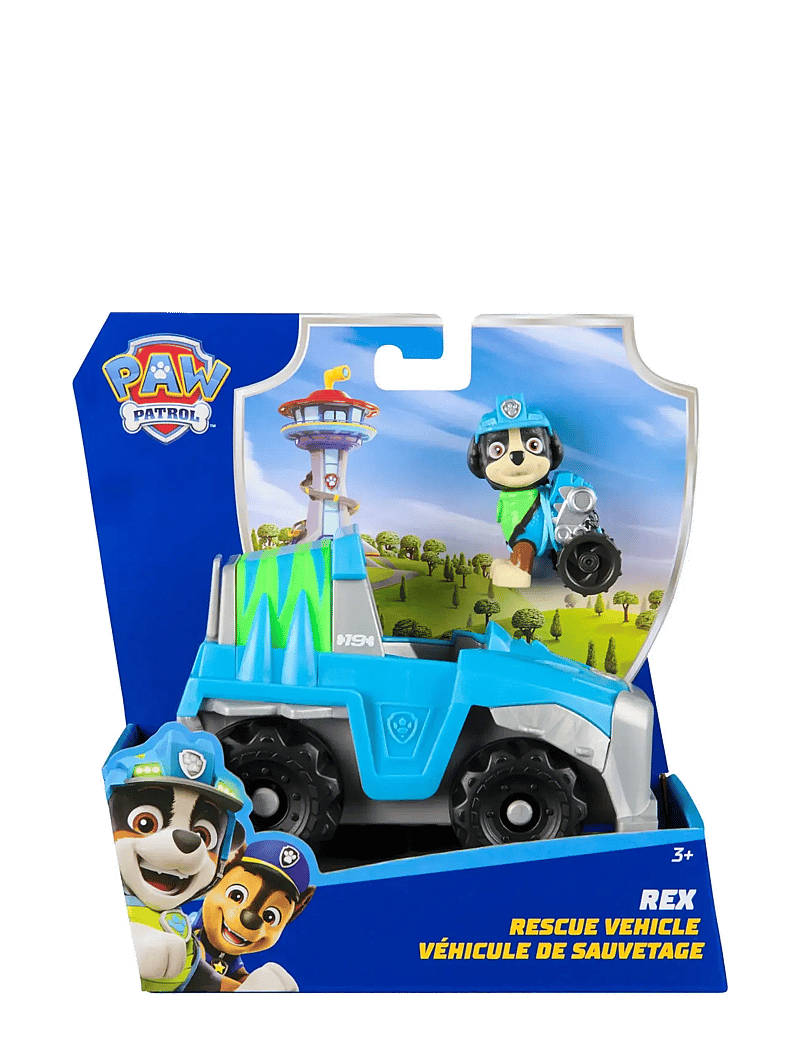 Paw Patrol - Paw Patrol Basic Vehicle 2.0 - Rex - kvikmynda- og ævintýrapersónur - muti - 0
